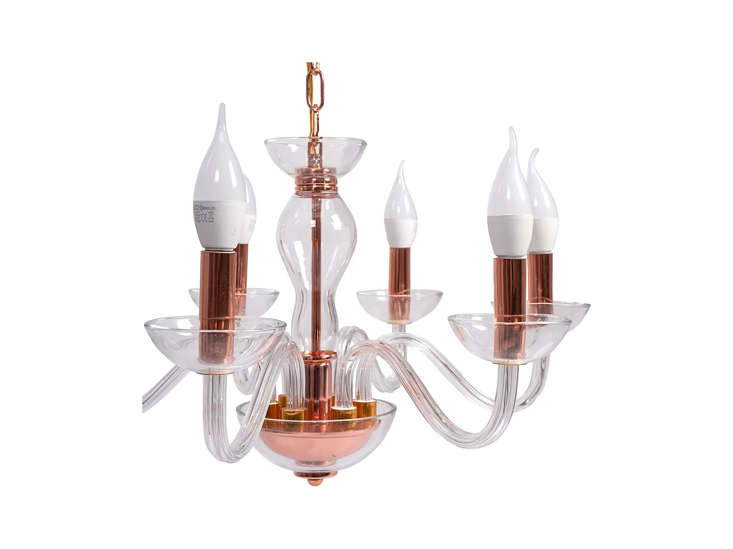 Hanglamp Toolight App1081-6Cp Rose Gold