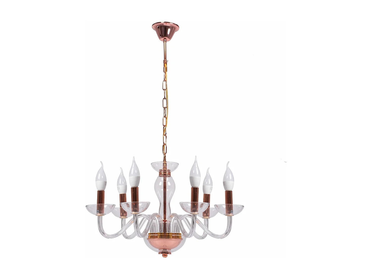 Lampe Suspendue Toolight App1081-6Cp Rose Gold