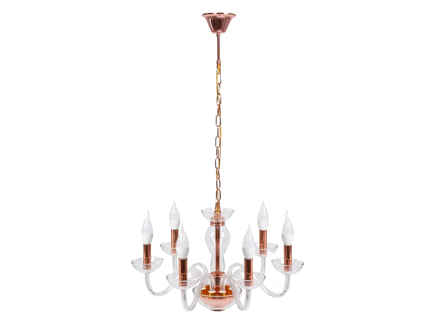 Lampe Suspendue Toolight App1081-6Cp Rose Gold