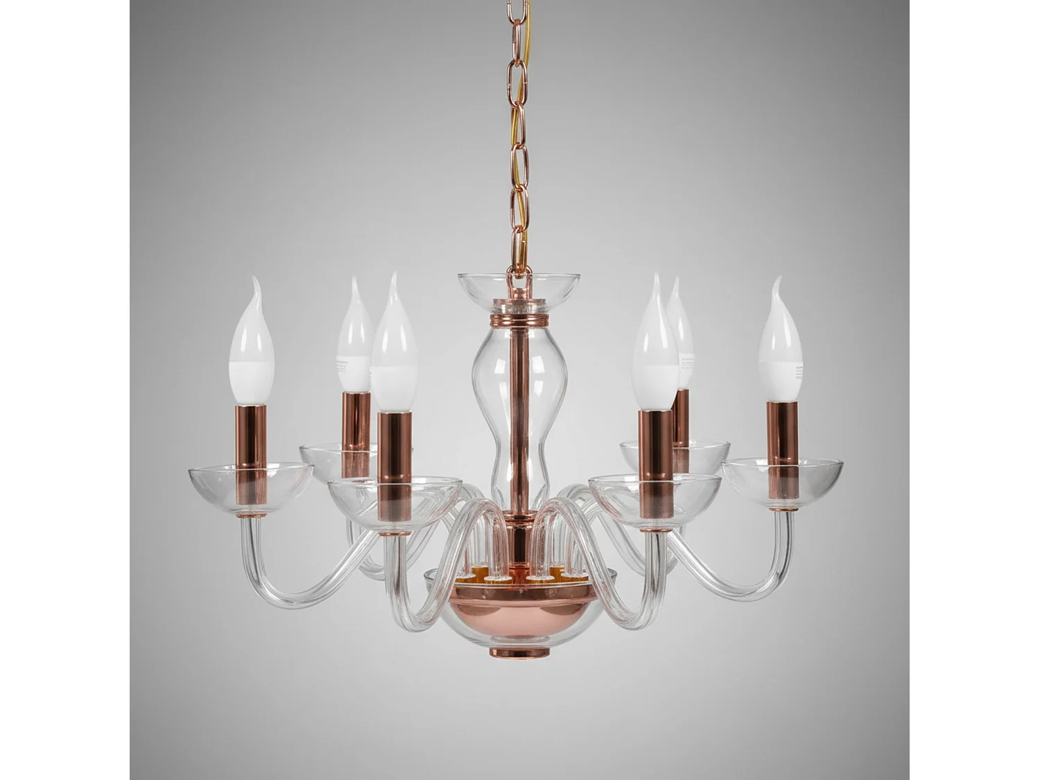 Lampe Suspendue Toolight App1081-6Cp Rose Gold