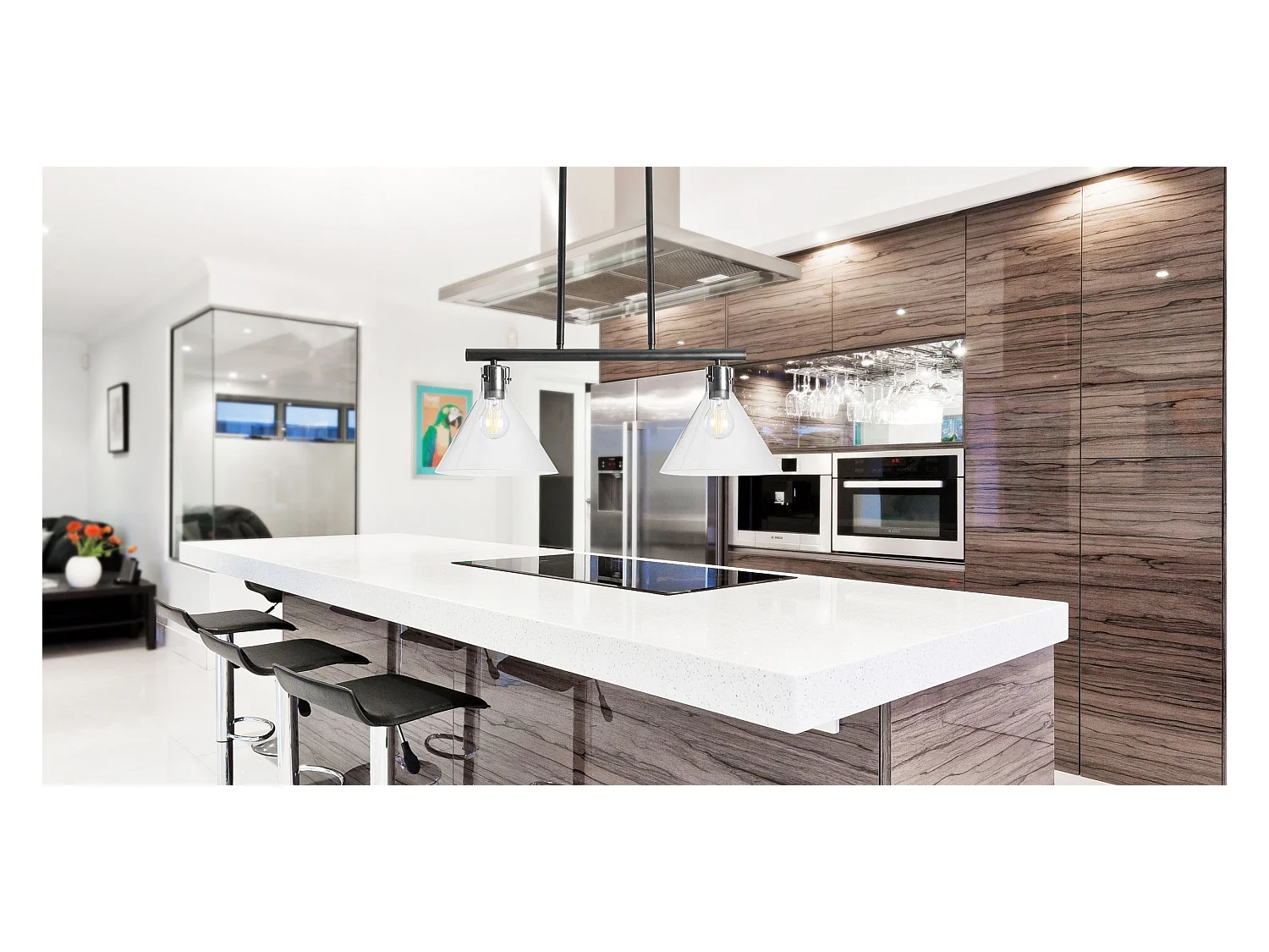 Lampe Suspendue Toolight App317-2Cp Black