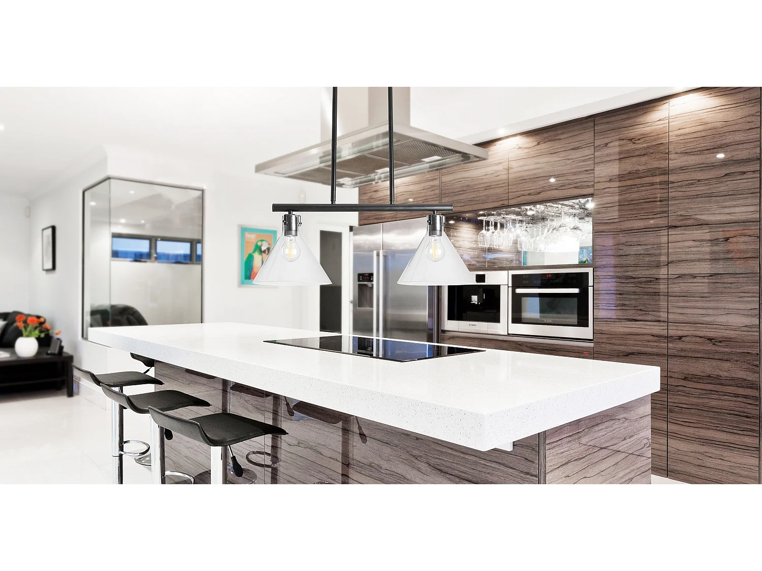 Lampe Suspendue Toolight App317-2Cp Black