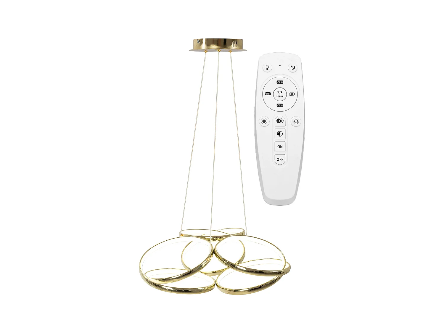 Lampe Suspendue Toolight Led App794-Cp Flat Gold
