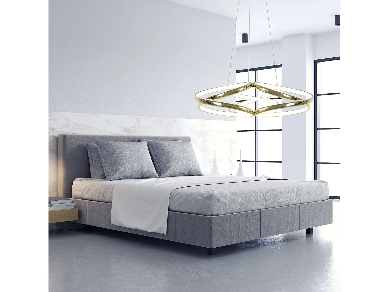 Lampe Suspendue Toolight Led App794-Cp Flat Gold