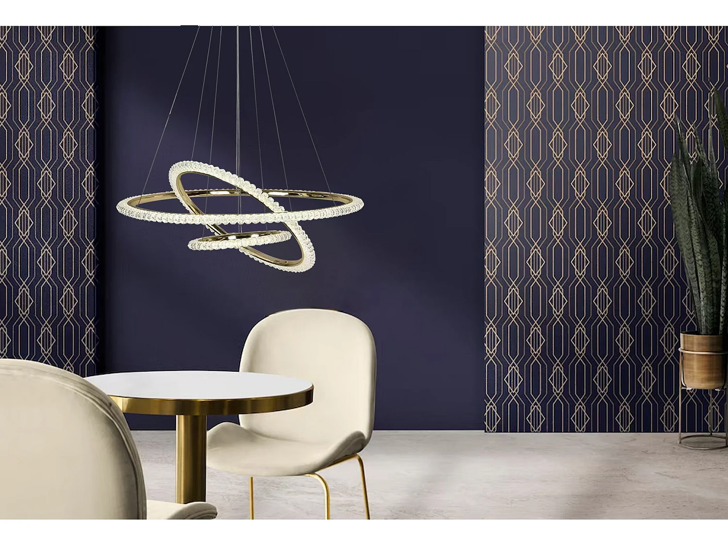 Lampe Suspendue Toolight Led G036-Cp Gold