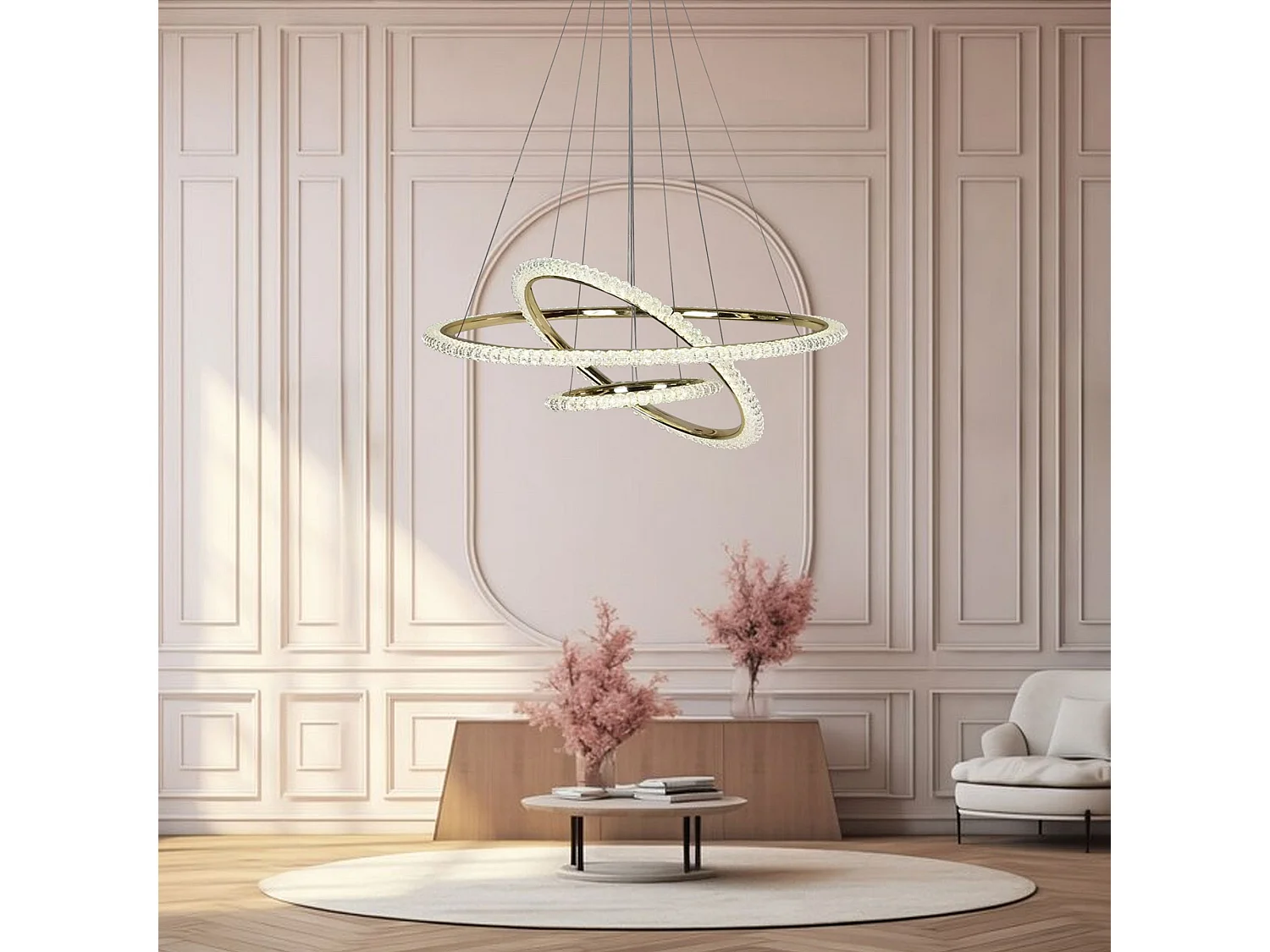 Lampe Suspendue Toolight Led G036-Cp Gold