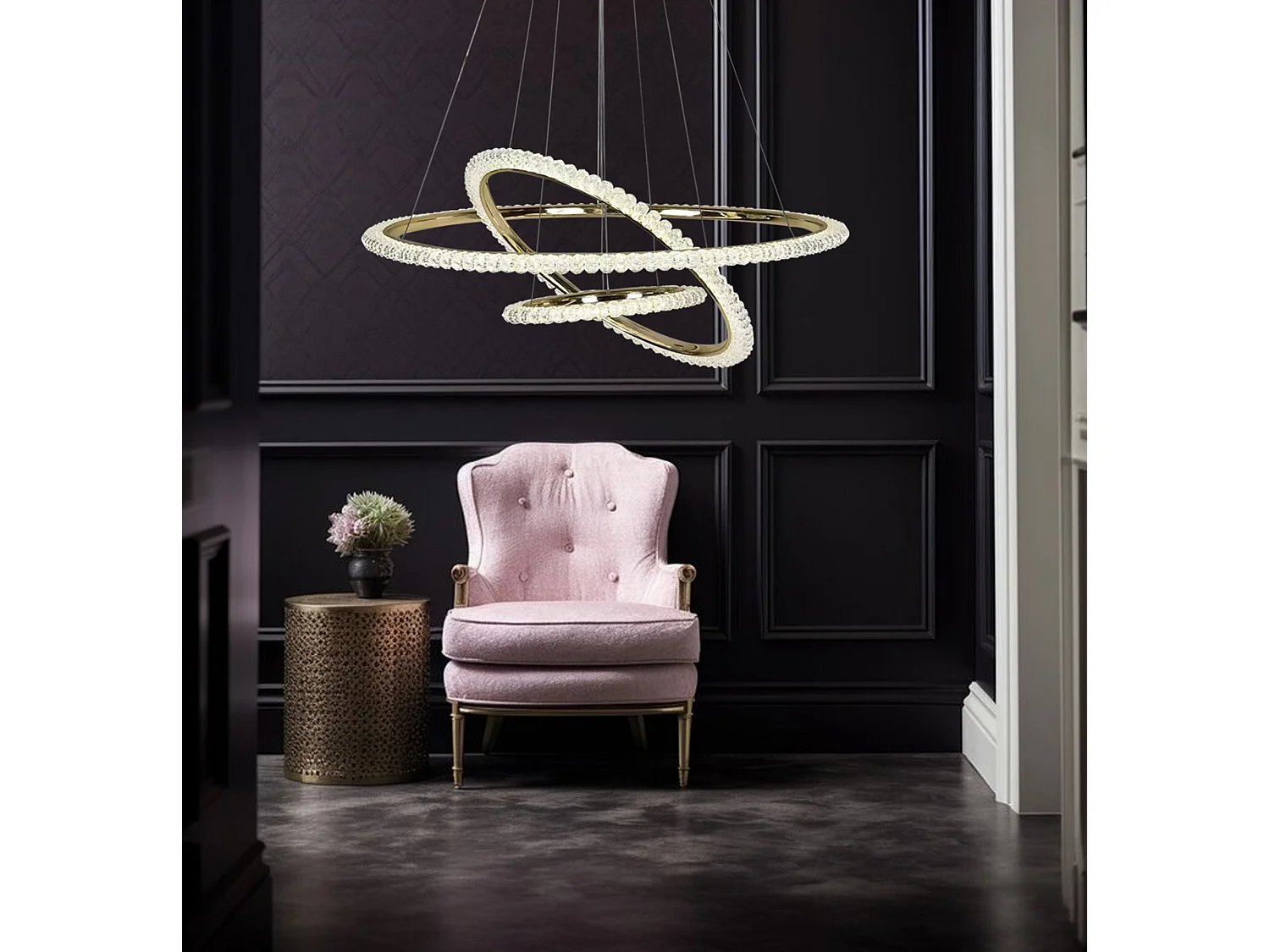 Lampe Suspendue Toolight Led G036-Cp Gold