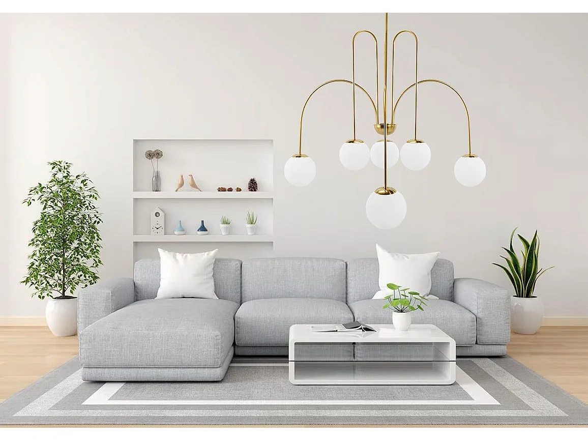 Lampe Suspendue Toolight App1584-6Cp Gold