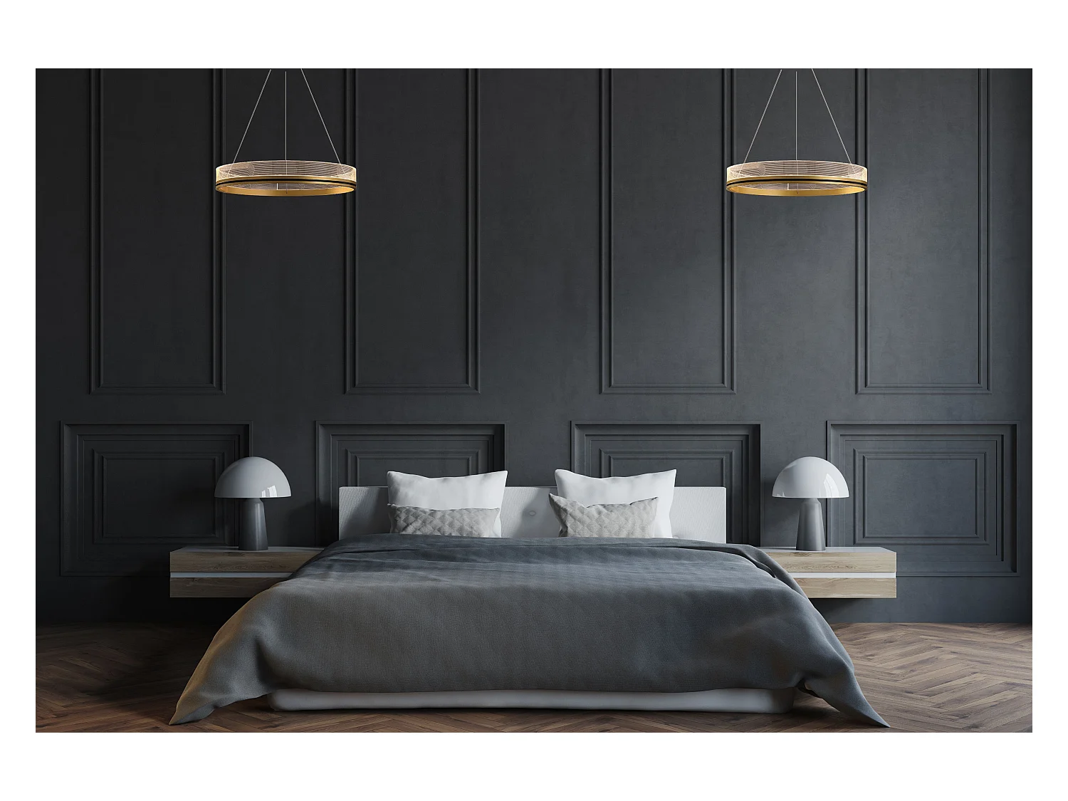 Lampe Suspendue Toolight App1189-Cp 40Cm Gold