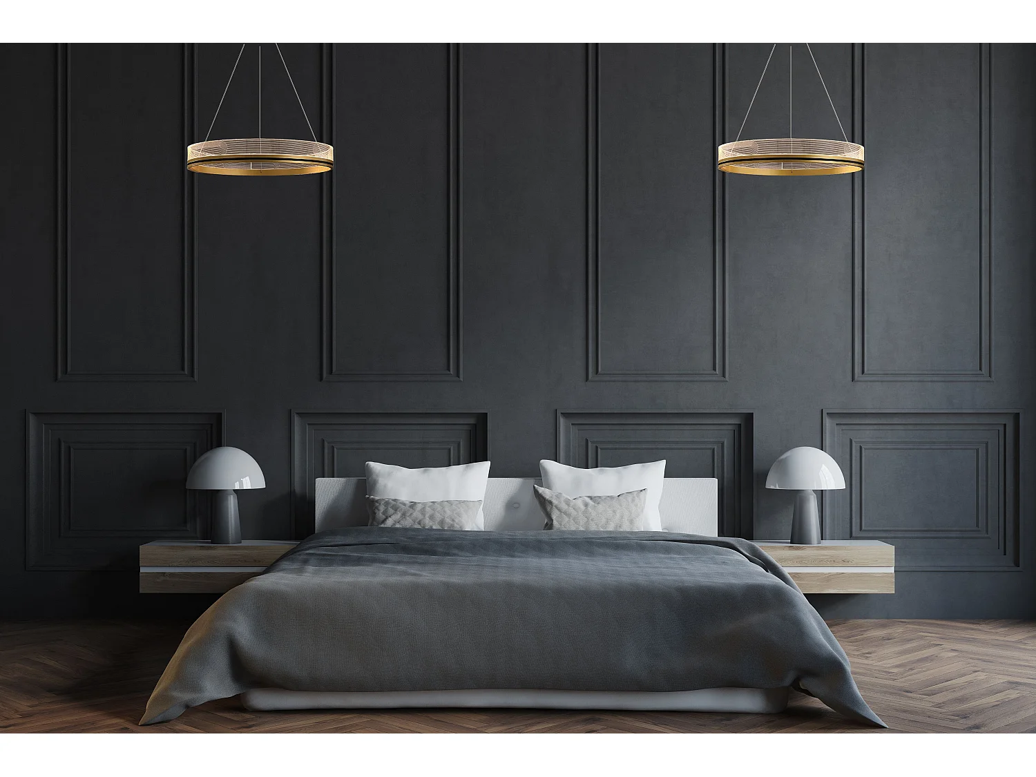 Lampe Suspendue Toolight App1189-Cp 40Cm Gold