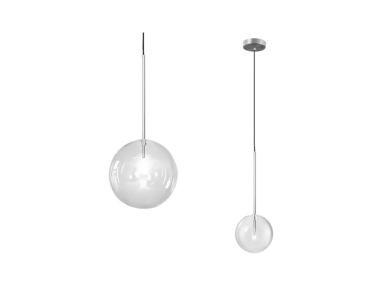 Lampe Suspendue Toolight App1681-1Cp 15Cm Chrome