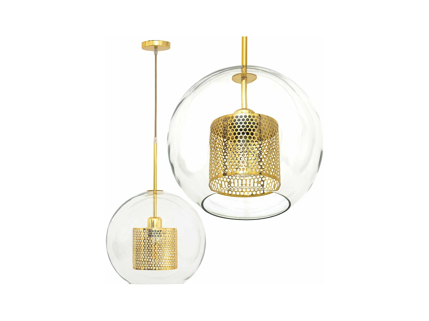 Lampe Suspendue Toolight App556-1Cp 30Cm Gold