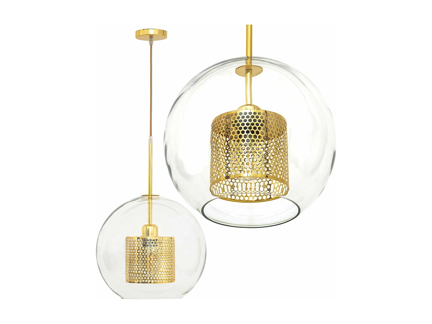 Lampe Suspendue Toolight App556-1Cp 30Cm Gold