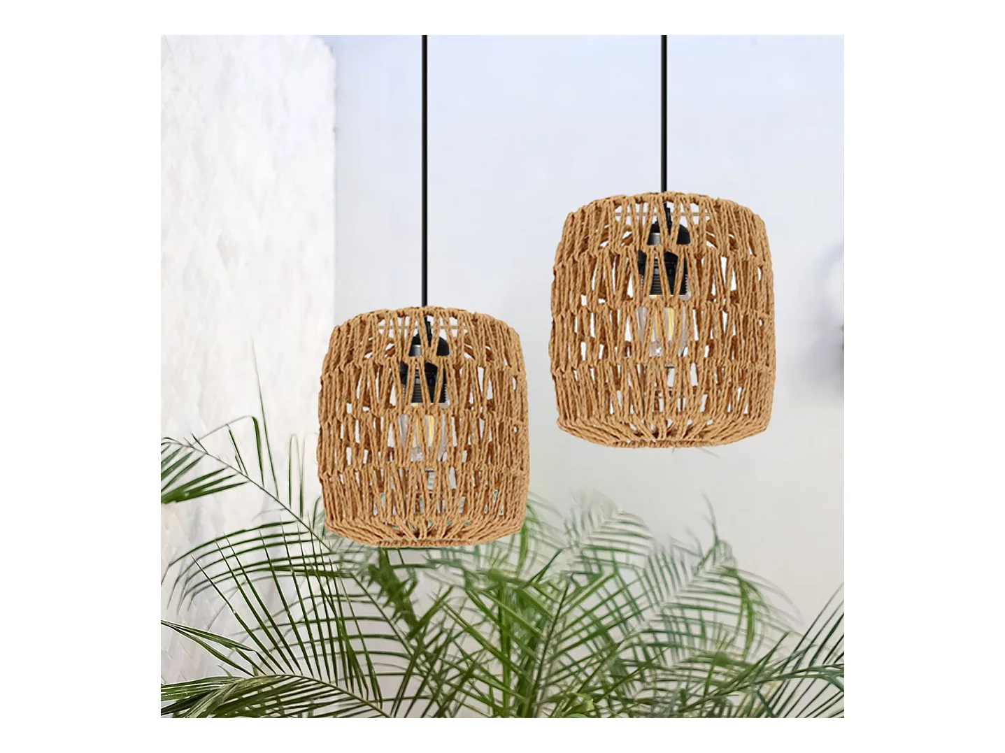 Lampe Suspendue Toolight App1252-1Cp Boho Black