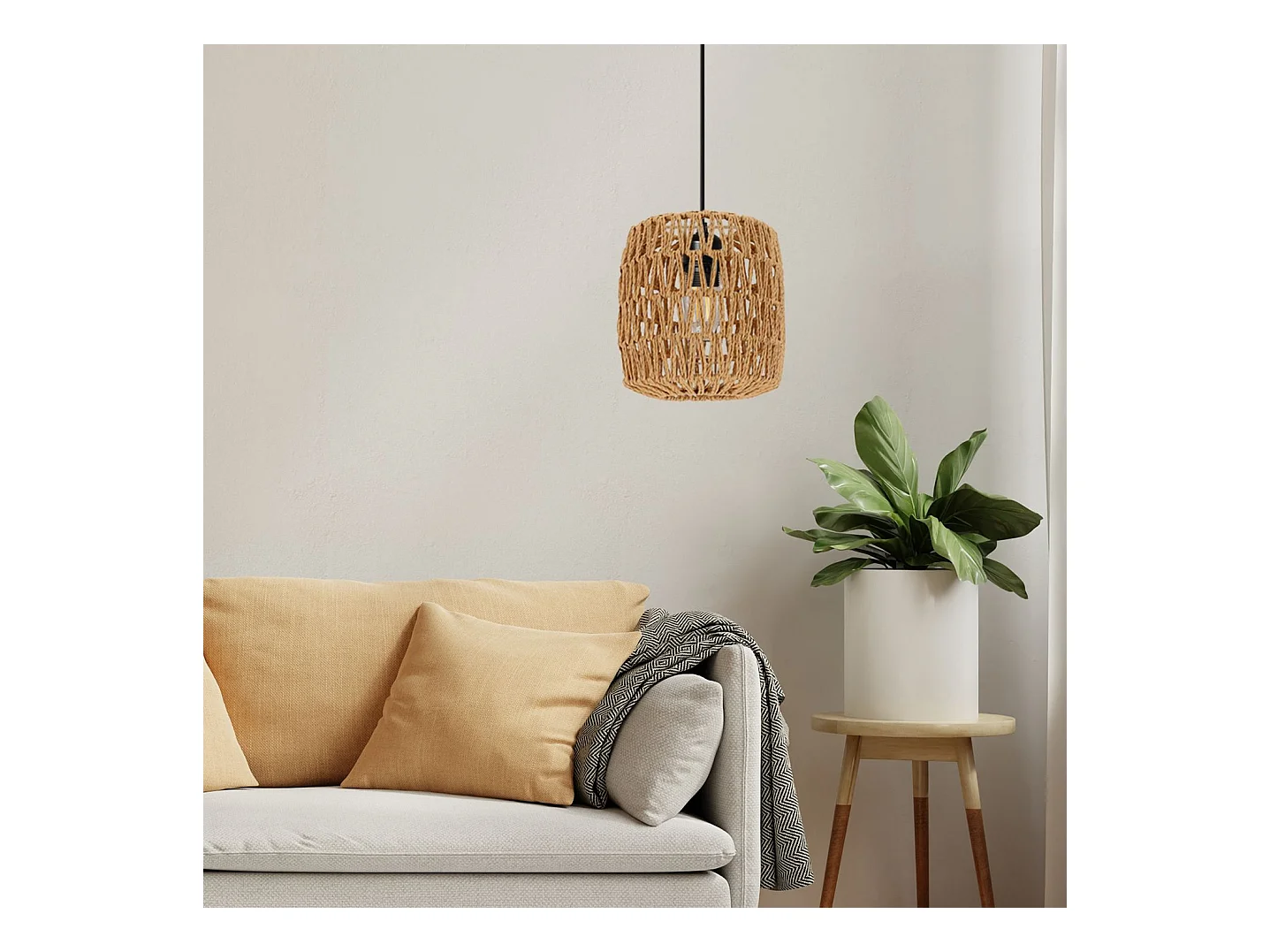 Lampe Suspendue Toolight App1252-1Cp Boho Black