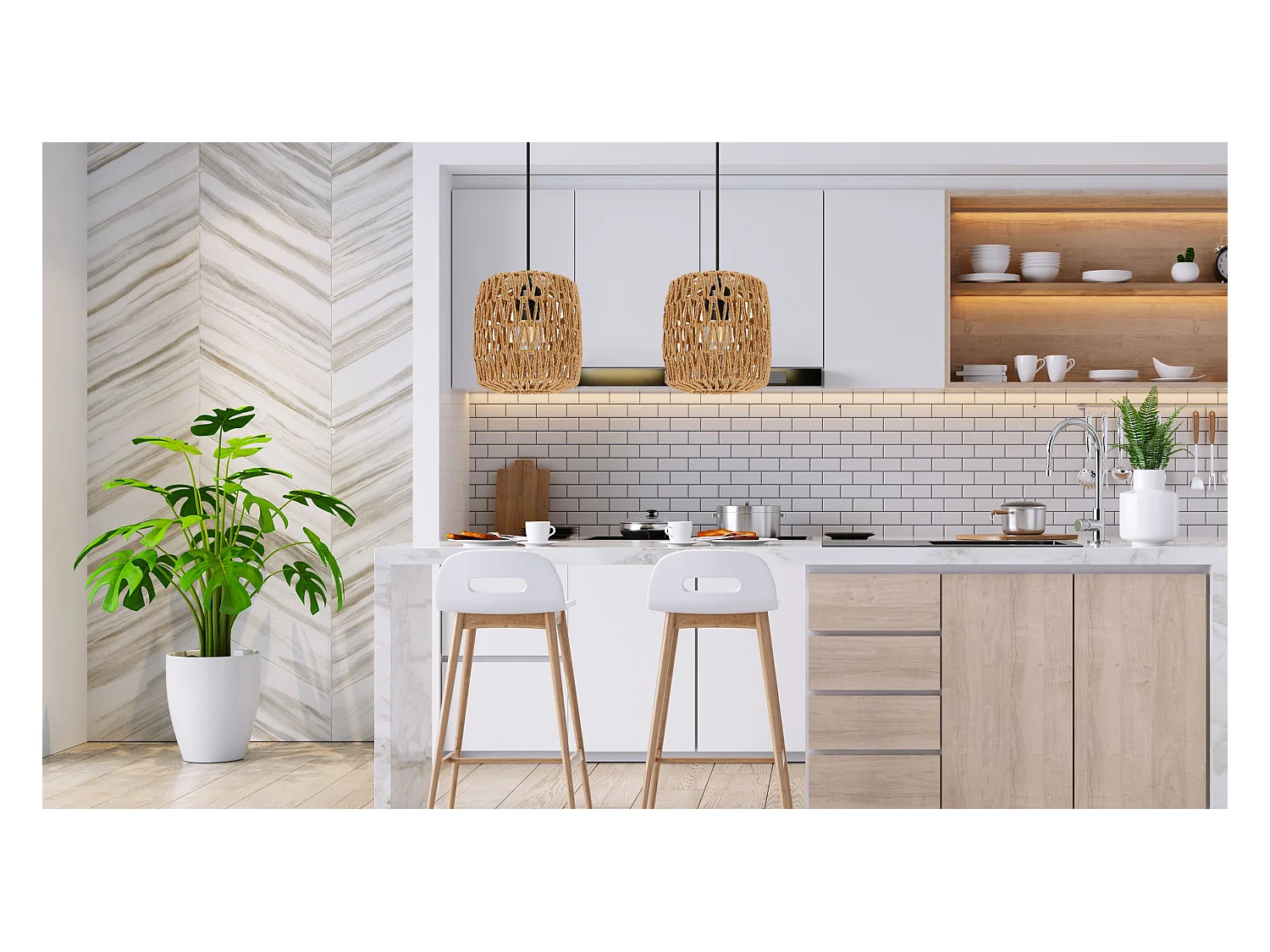 Lampe Suspendue Toolight App1252-1Cp Boho Black