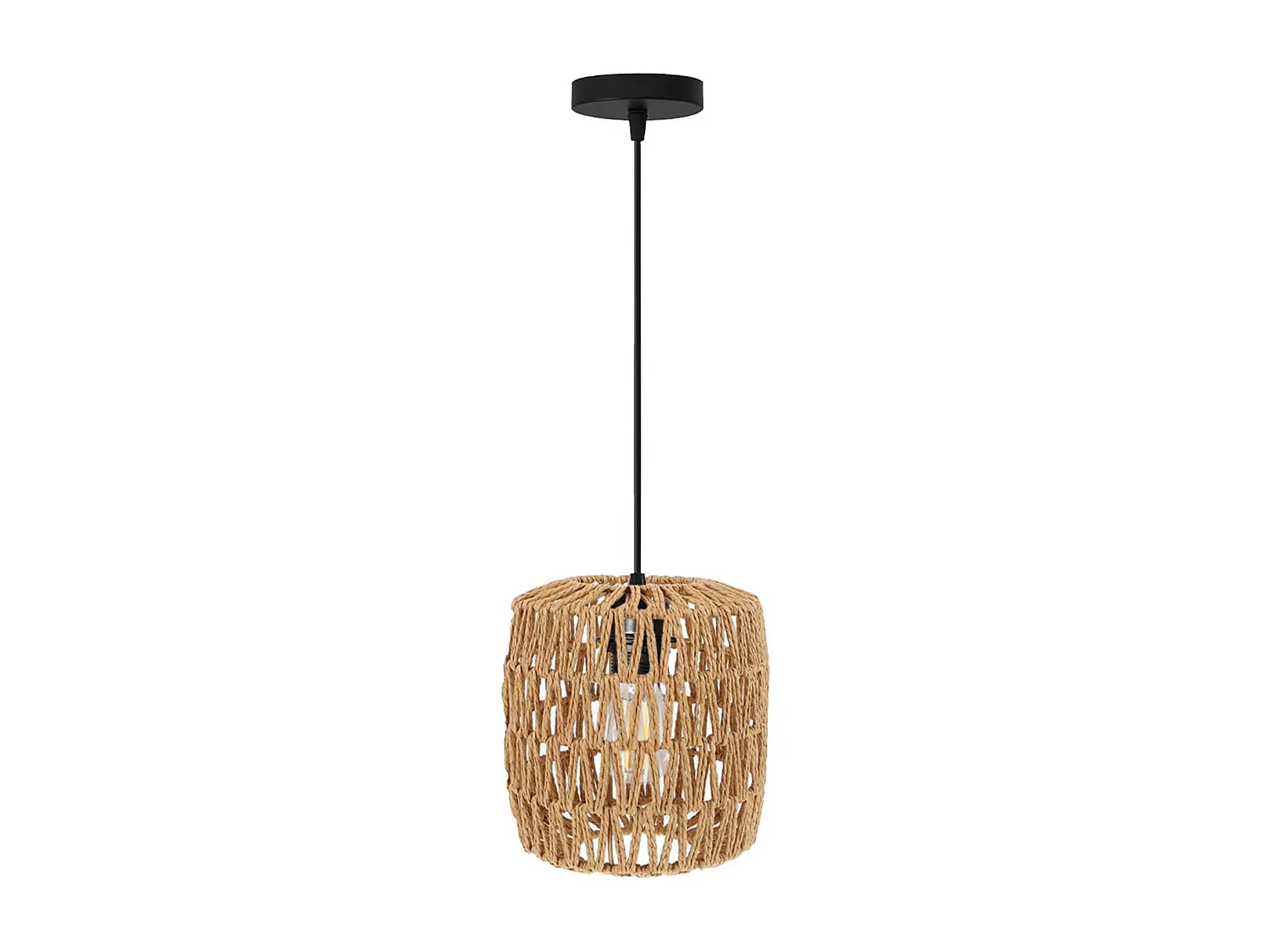 Candeeiro Suspenso Toolight App1252-1Cp Boho Black