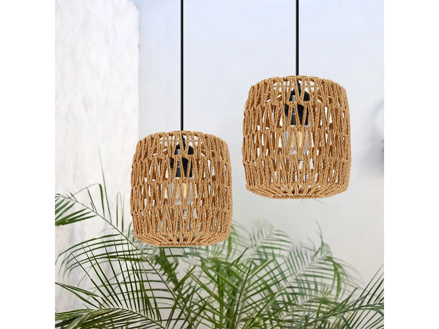 Candeeiro Suspenso Toolight App1252-1Cp Boho Black