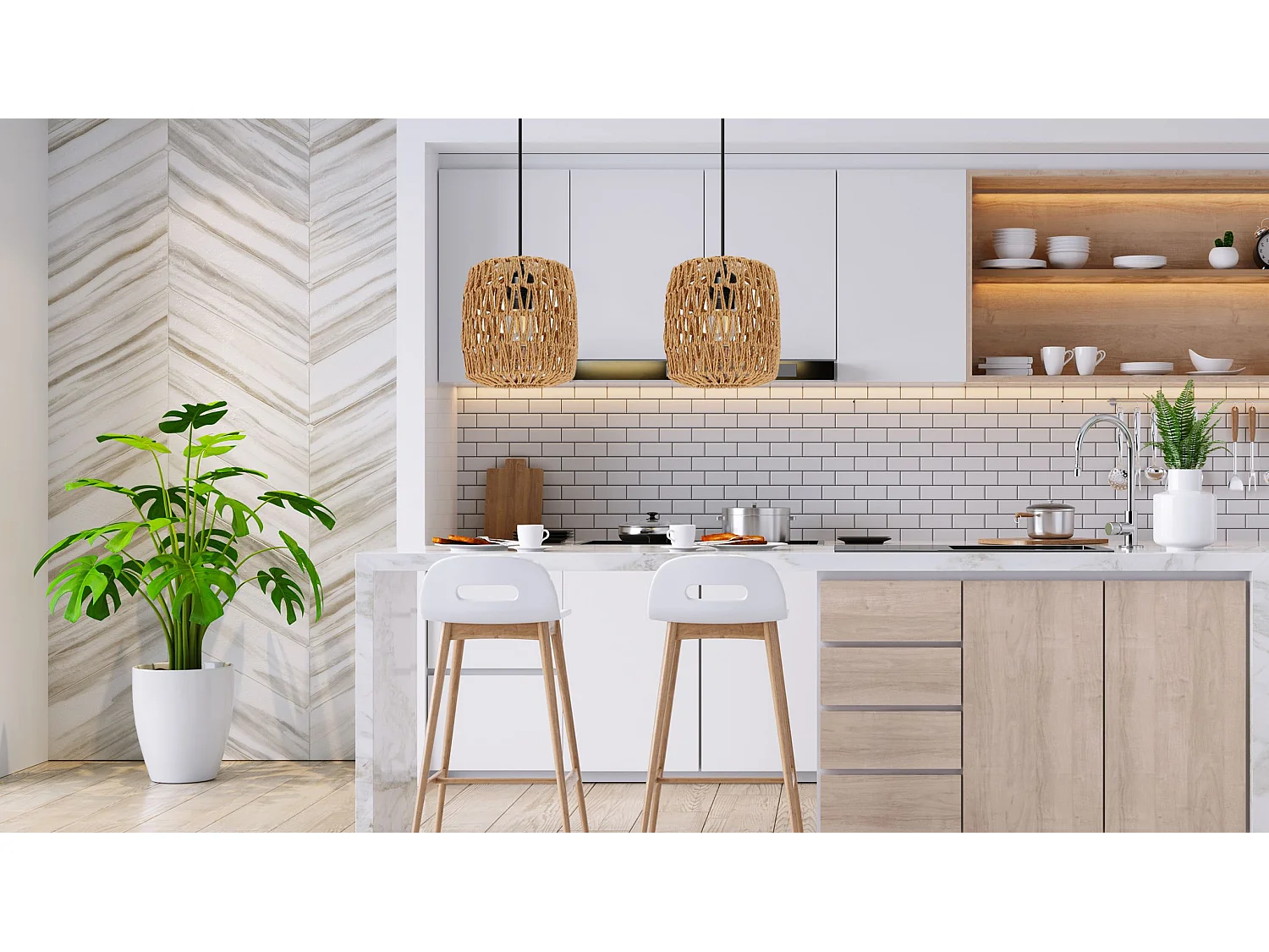 Candeeiro Suspenso Toolight App1252-1Cp Boho Black