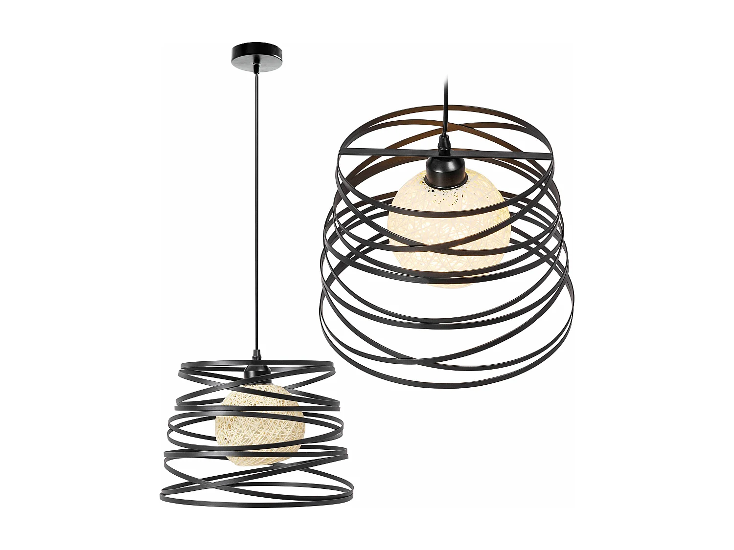Lampe Suspendue Toolight 181691 Loft Black