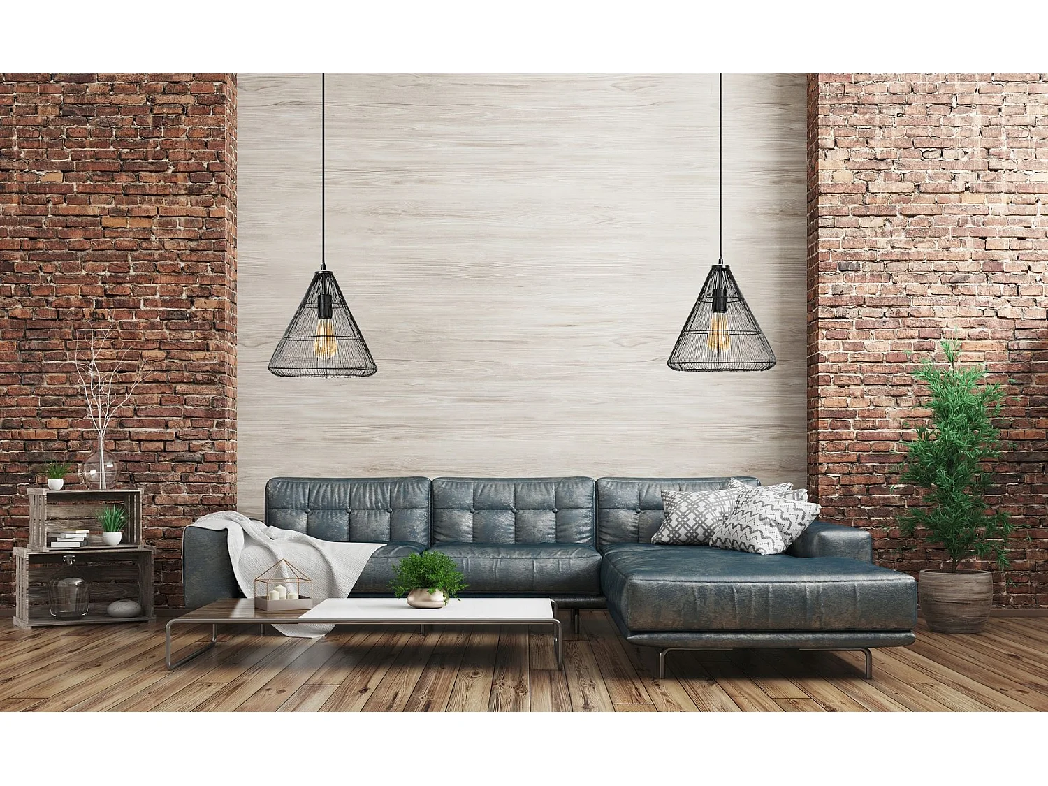 Lampe Suspendue Toolight Lh2065 Black