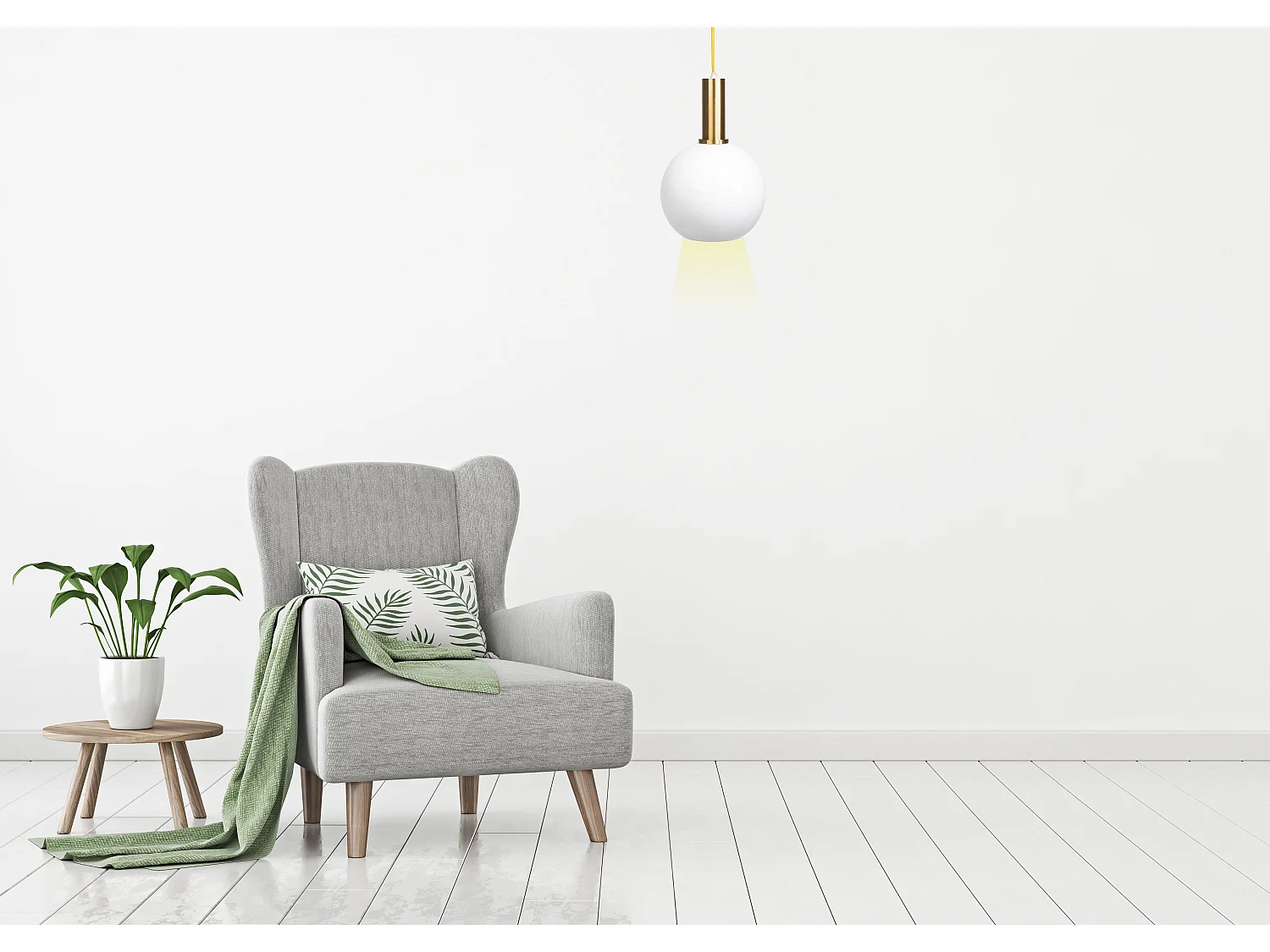 Lampe Suspendue Toolight App666-1Cp Gold White