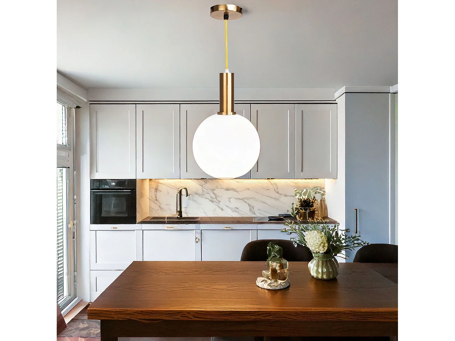 Lampe Suspendue Toolight App666-1Cp Gold White