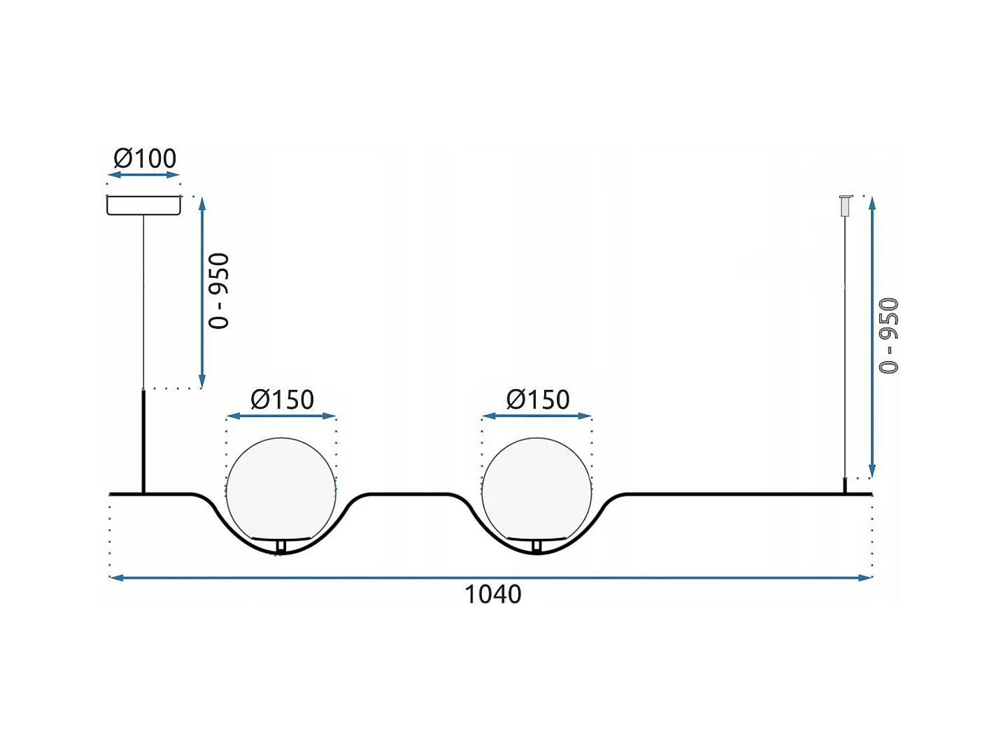 Lampe Suspendue Toolight App981-2Cp Gold