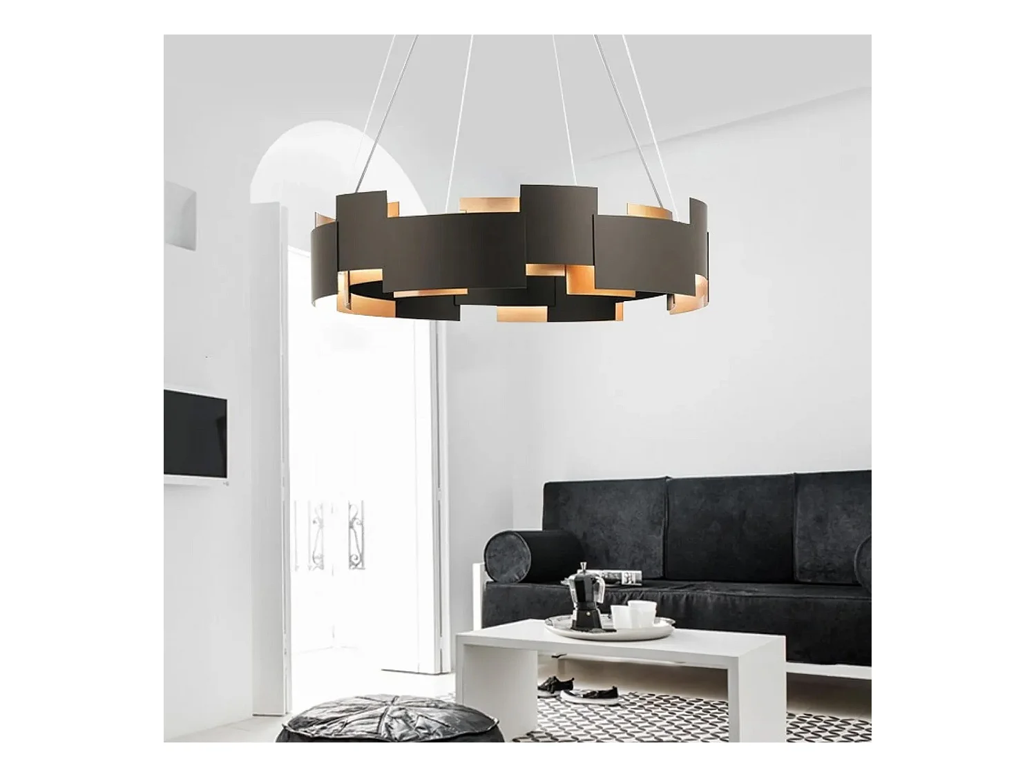 Lampe Suspendue Toolight App1561-6Cp Black