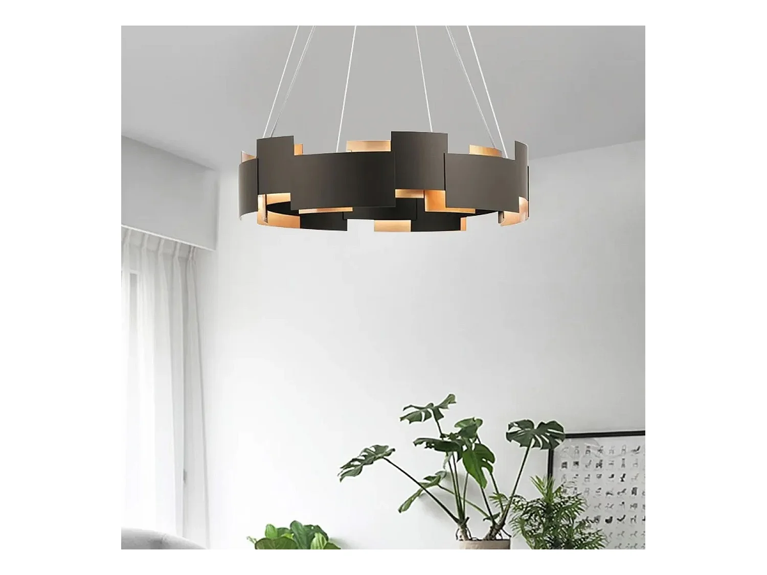 Lampe Suspendue Toolight App1561-6Cp Black