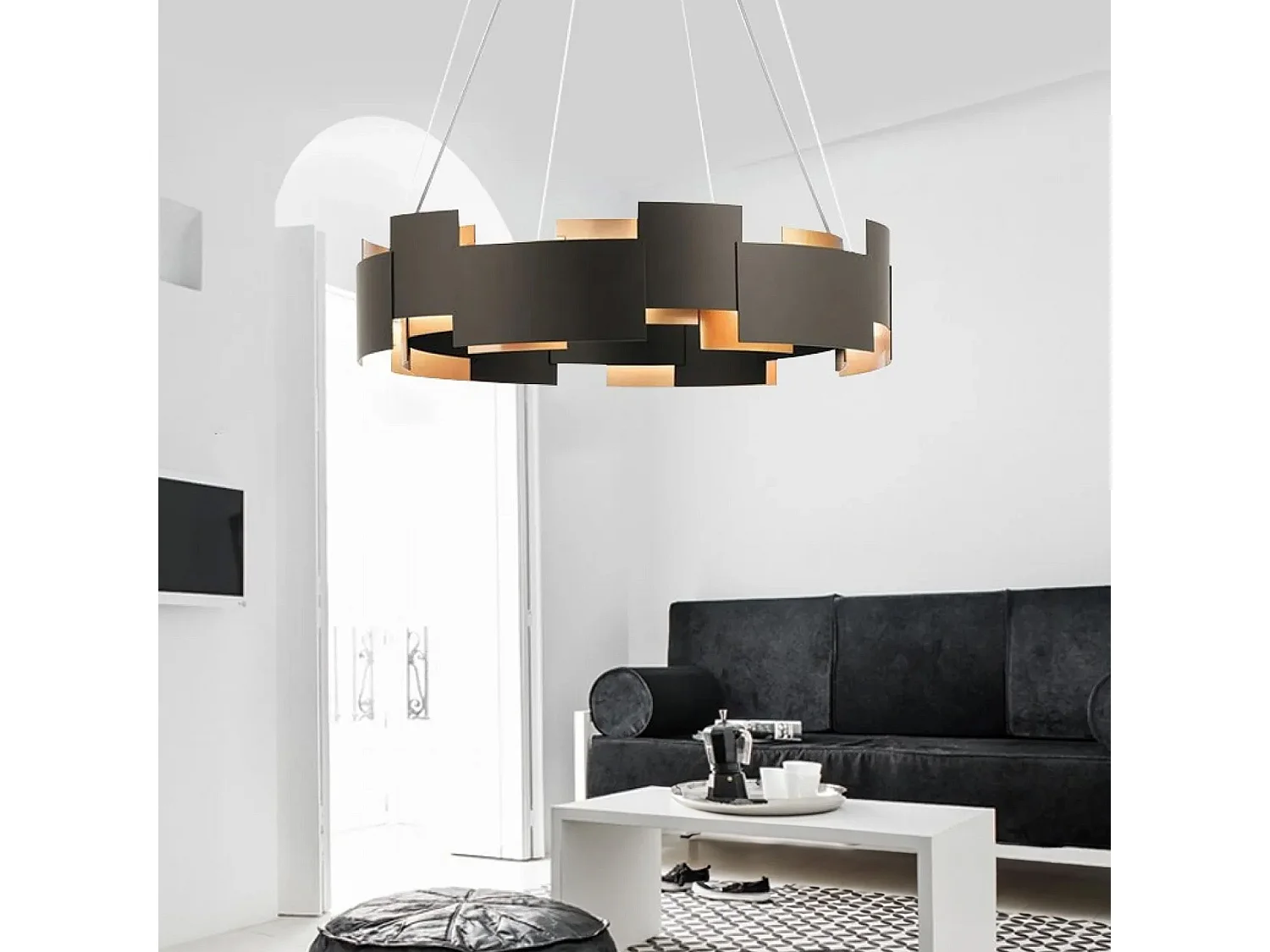 Lampe Suspendue Toolight App1561-6Cp Black