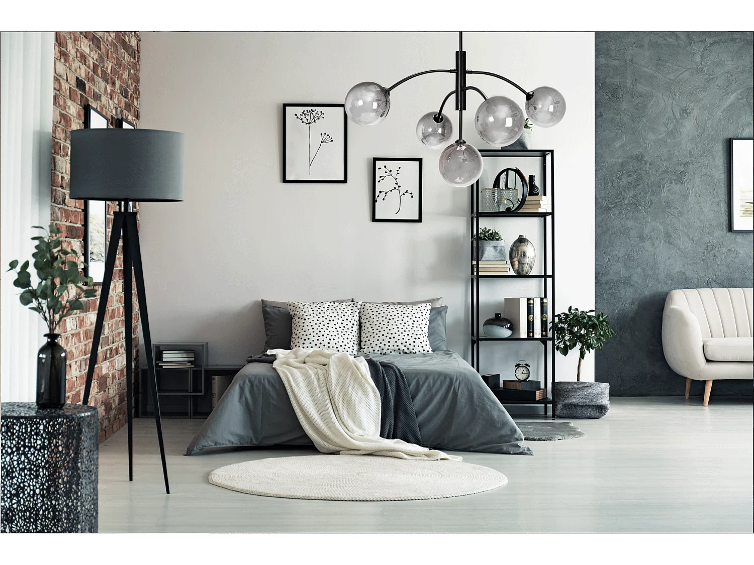 Lampe Suspendue Toolight App1021-6Cp Black