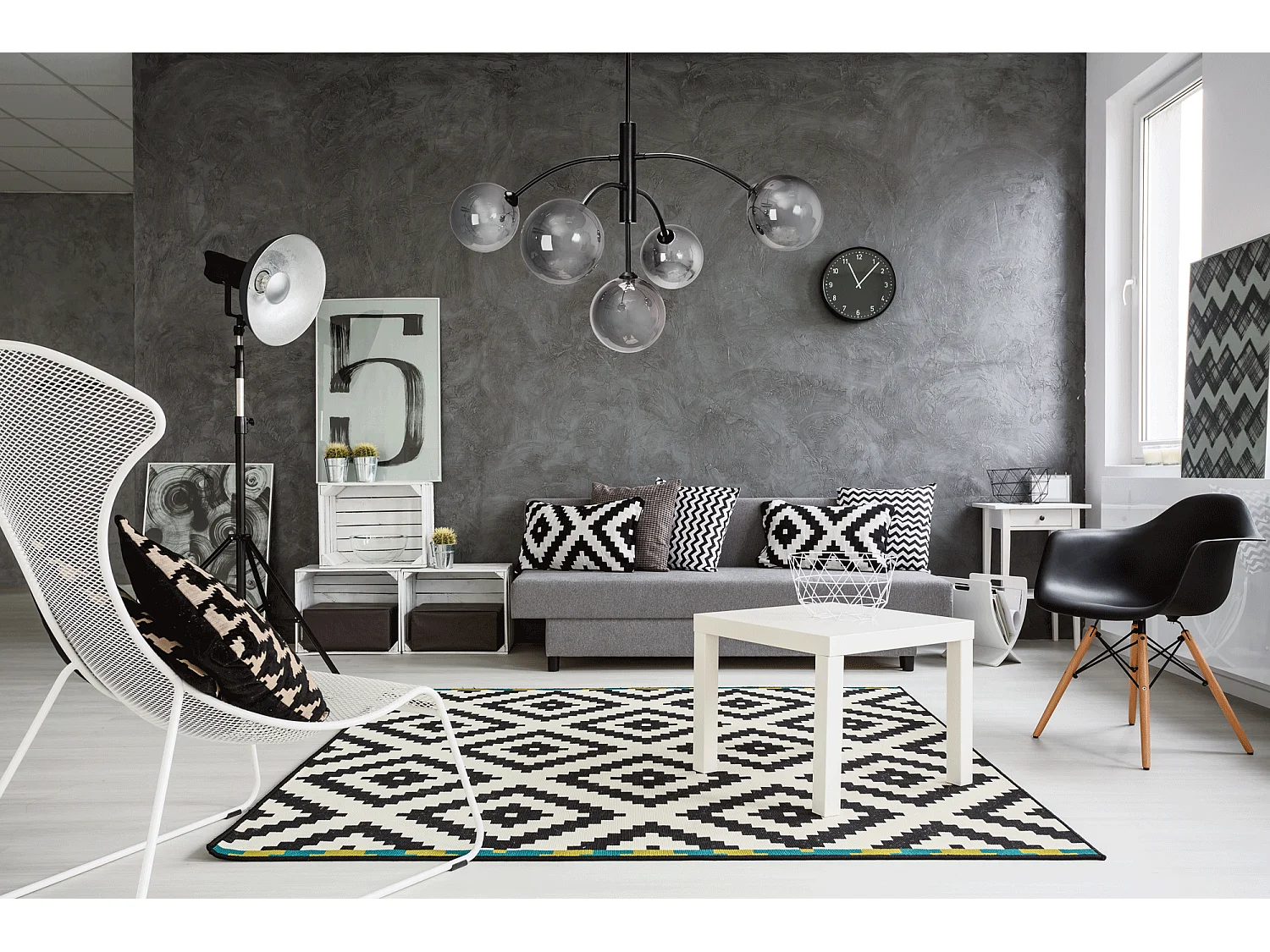 Lampe Suspendue Toolight App1021-6Cp Black