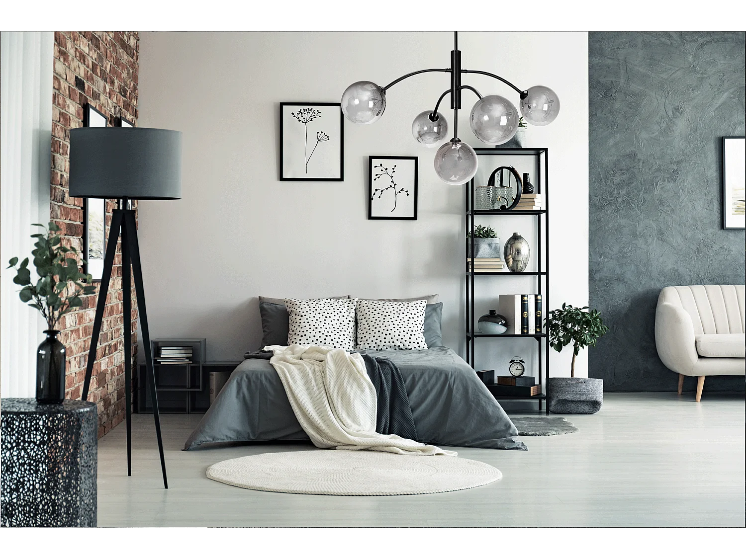 Lampe Suspendue Toolight App1021-6Cp Black