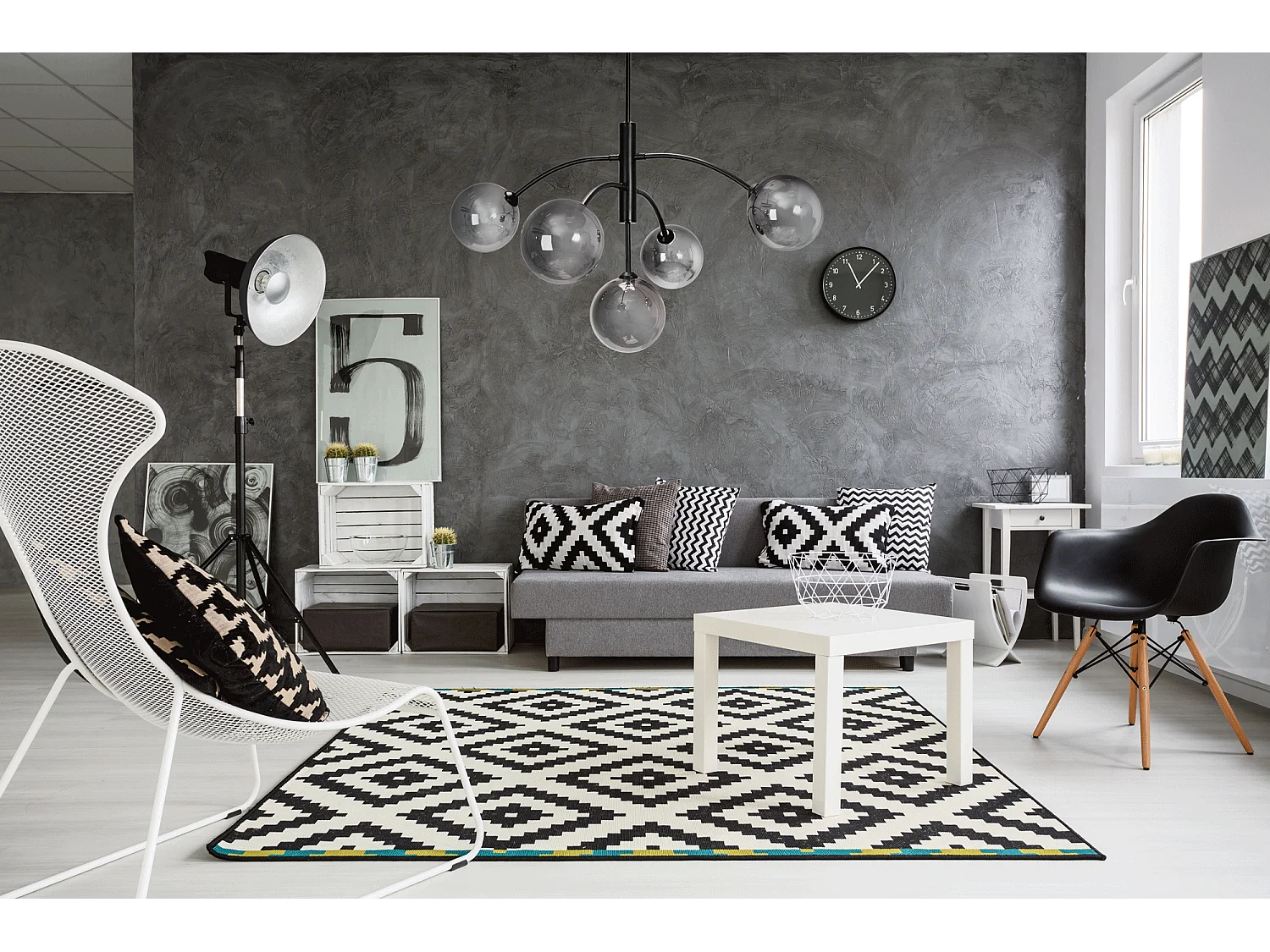 Lampe Suspendue Toolight App1021-6Cp Black