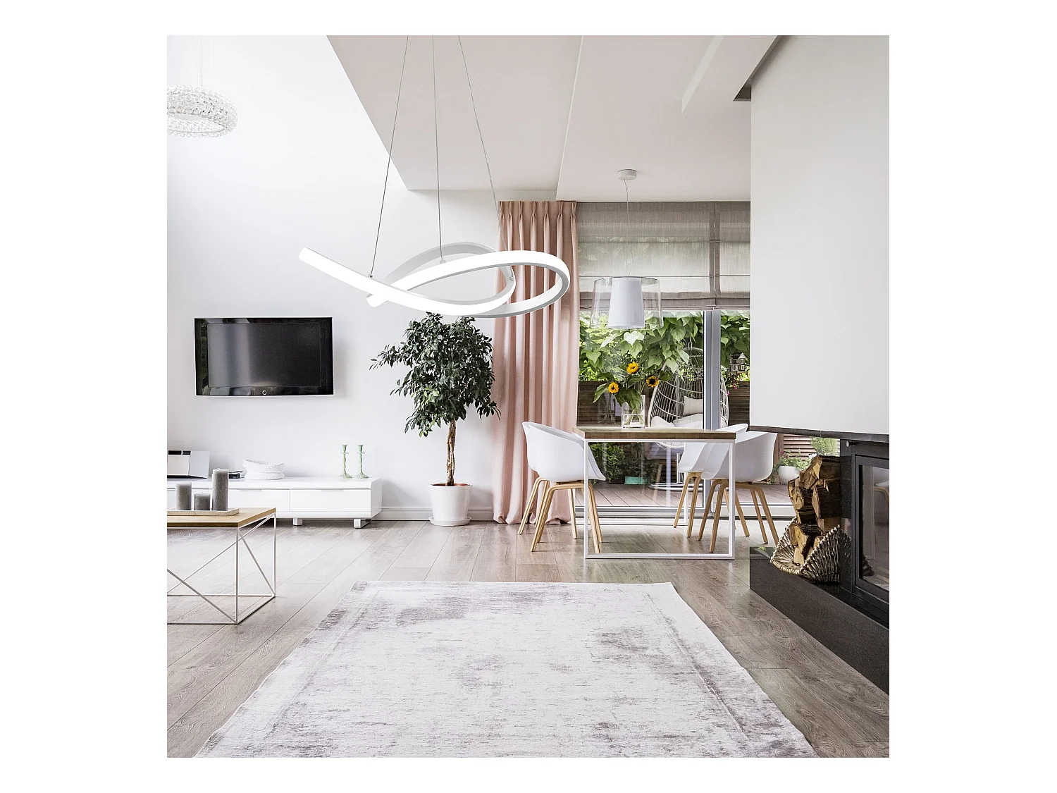 Lampe Suspendue Toolight App392-Cp White