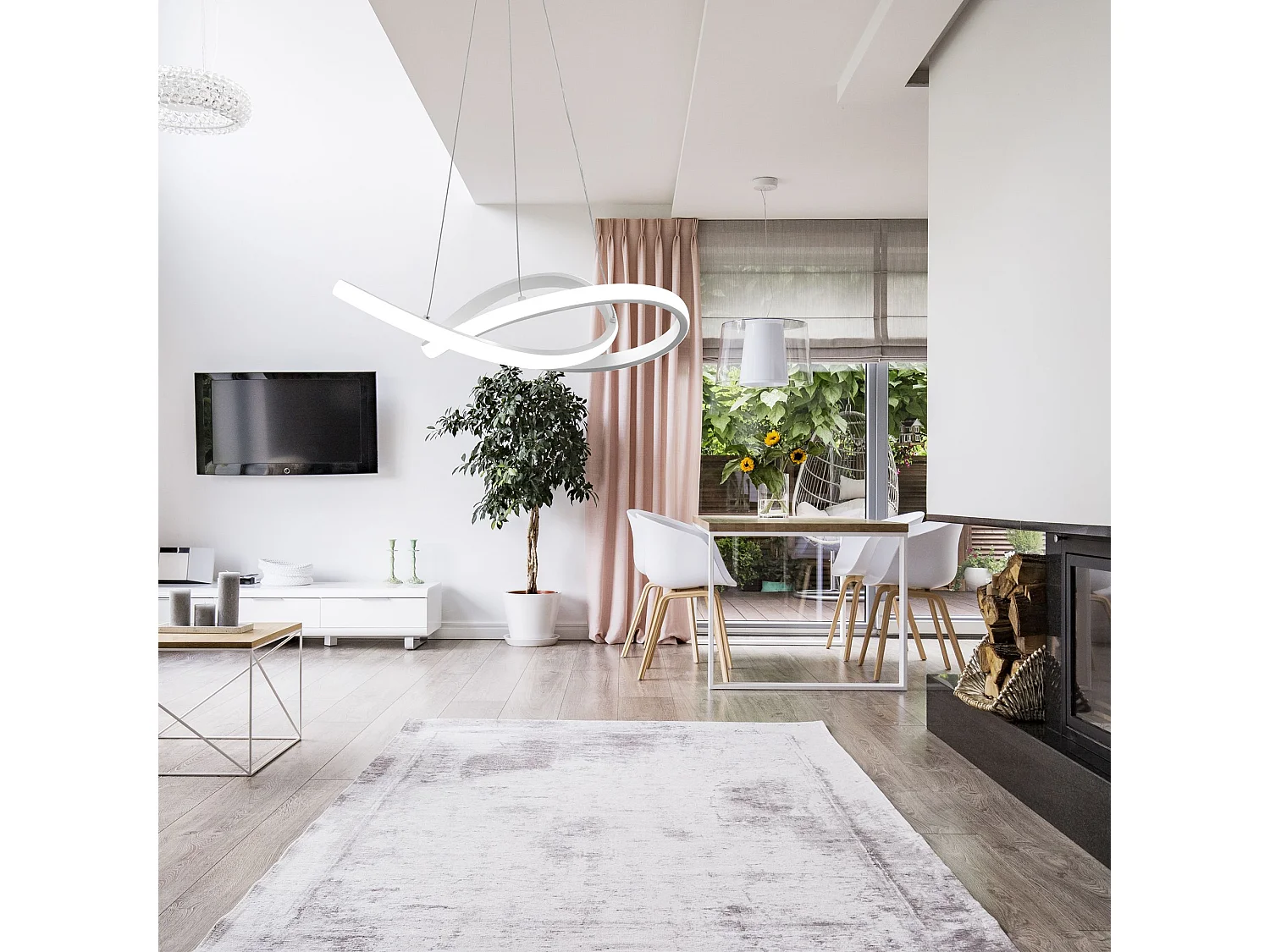 Lampe Suspendue Toolight App392-Cp White