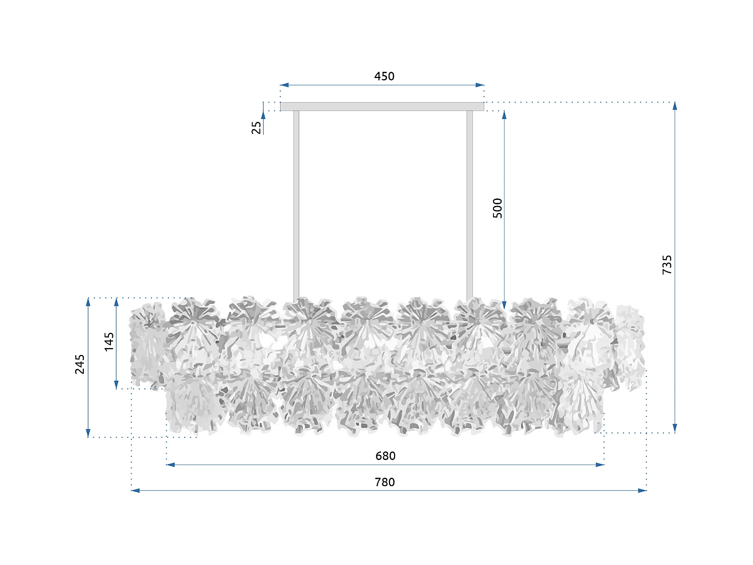 Lampada Toolight App1198-4Cp Gold