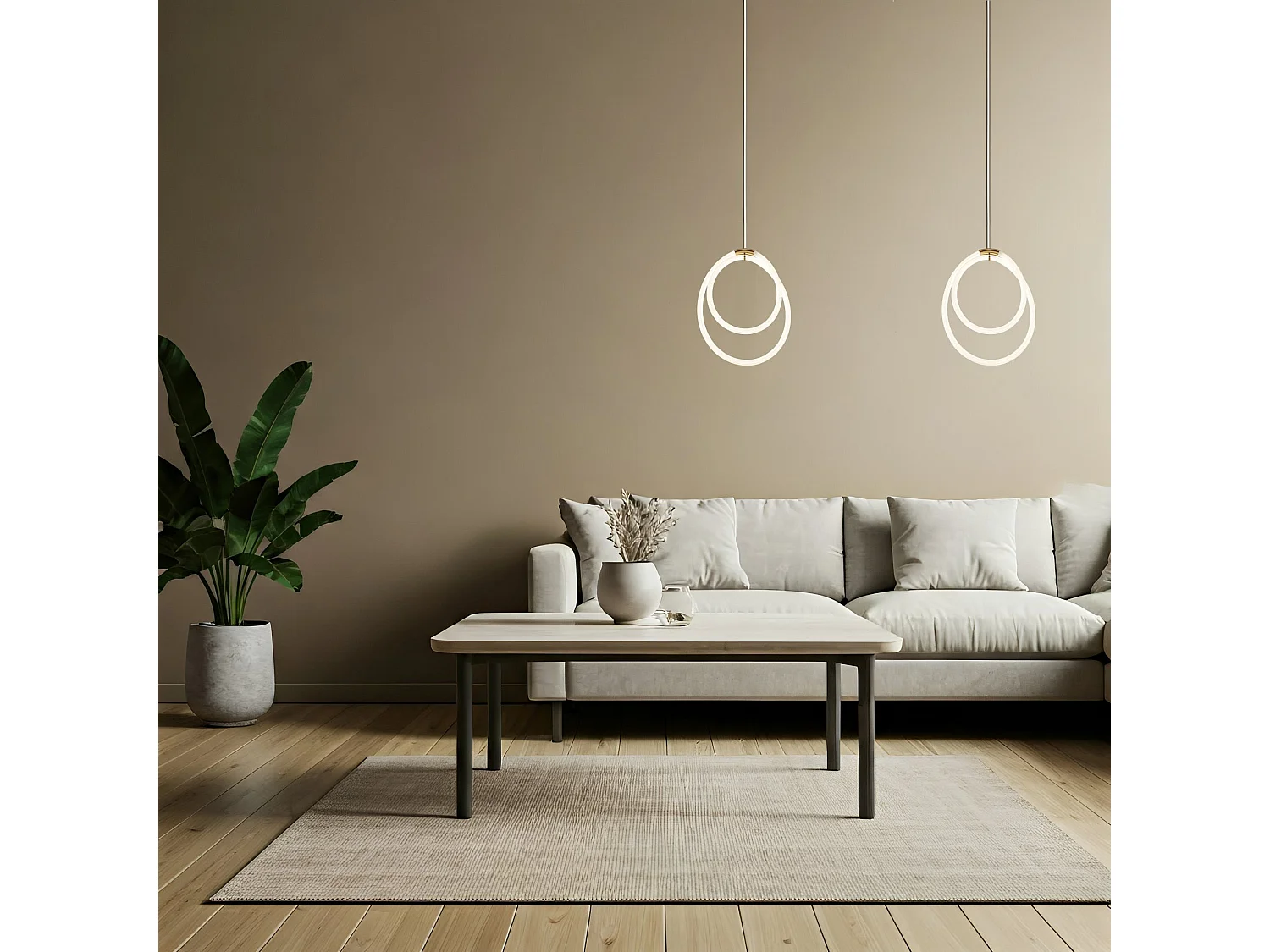 Hanglamp Toolight Led G021-Cp Gold