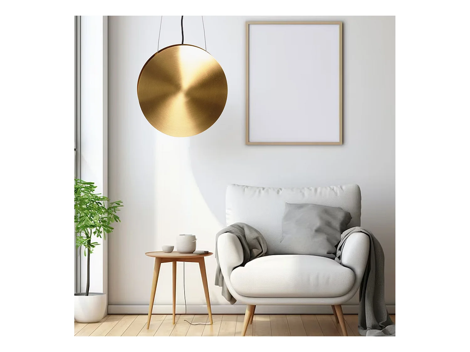 Lampe Suspendue Toolight Led App1377-Cp Black Gold