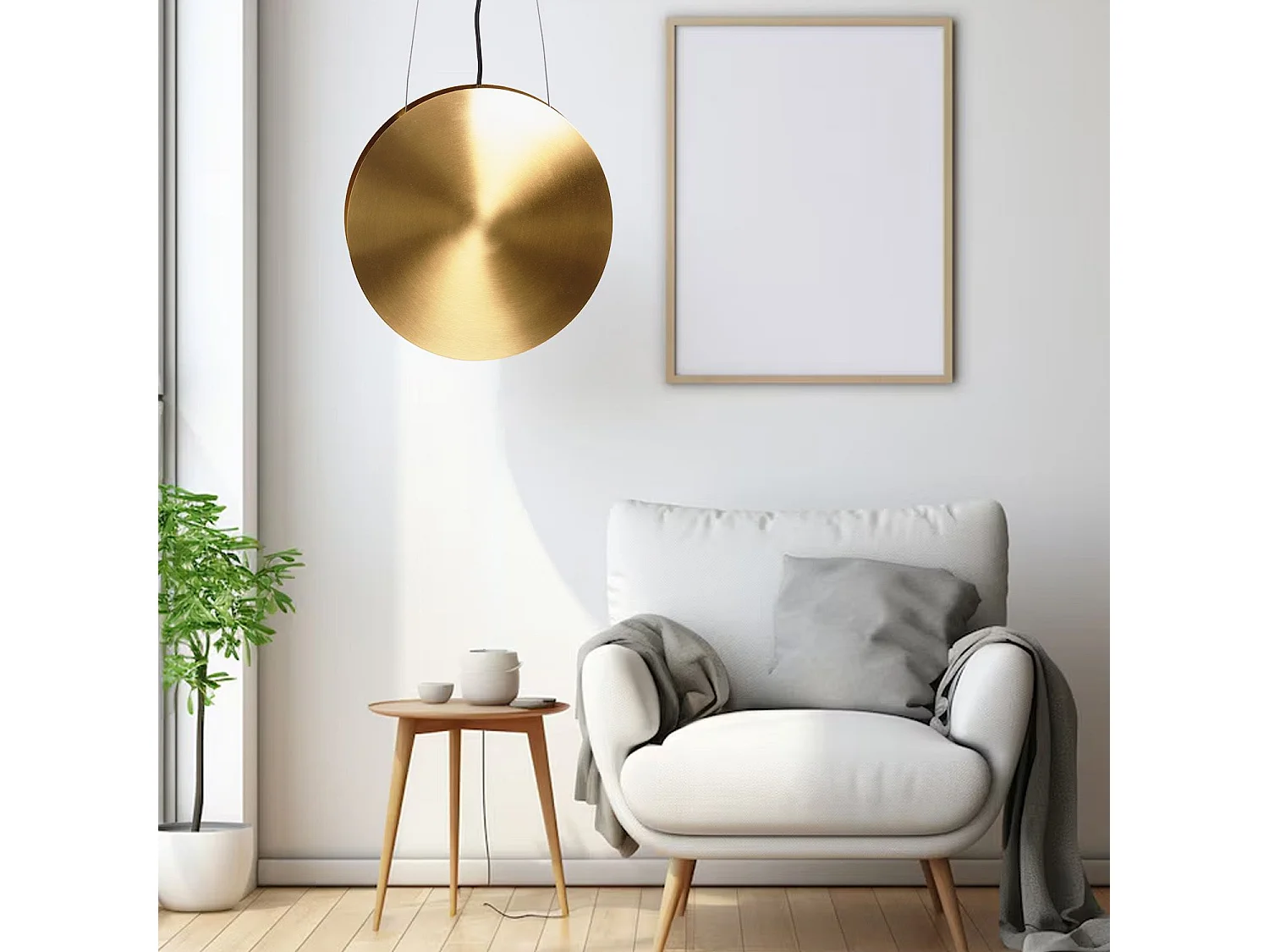 Lampe Suspendue Toolight Led App1377-Cp Black Gold