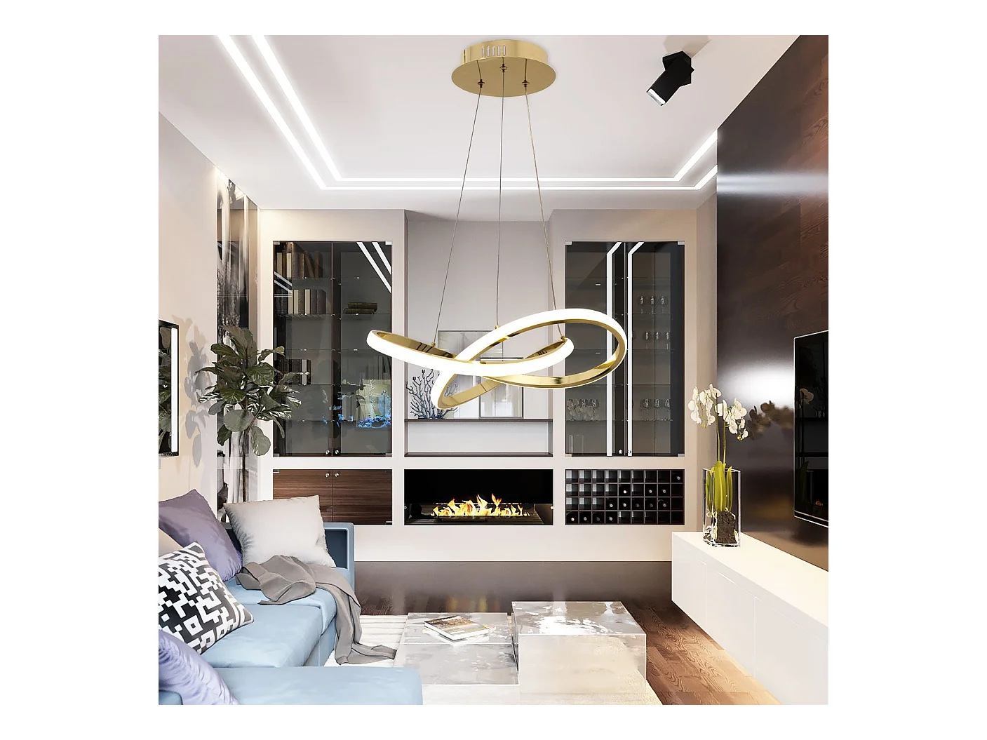 Lampada Toolight App390-Cp Gold