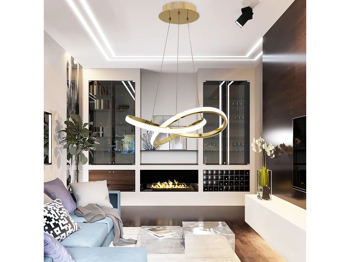 Lampada Toolight App390-Cp Gold