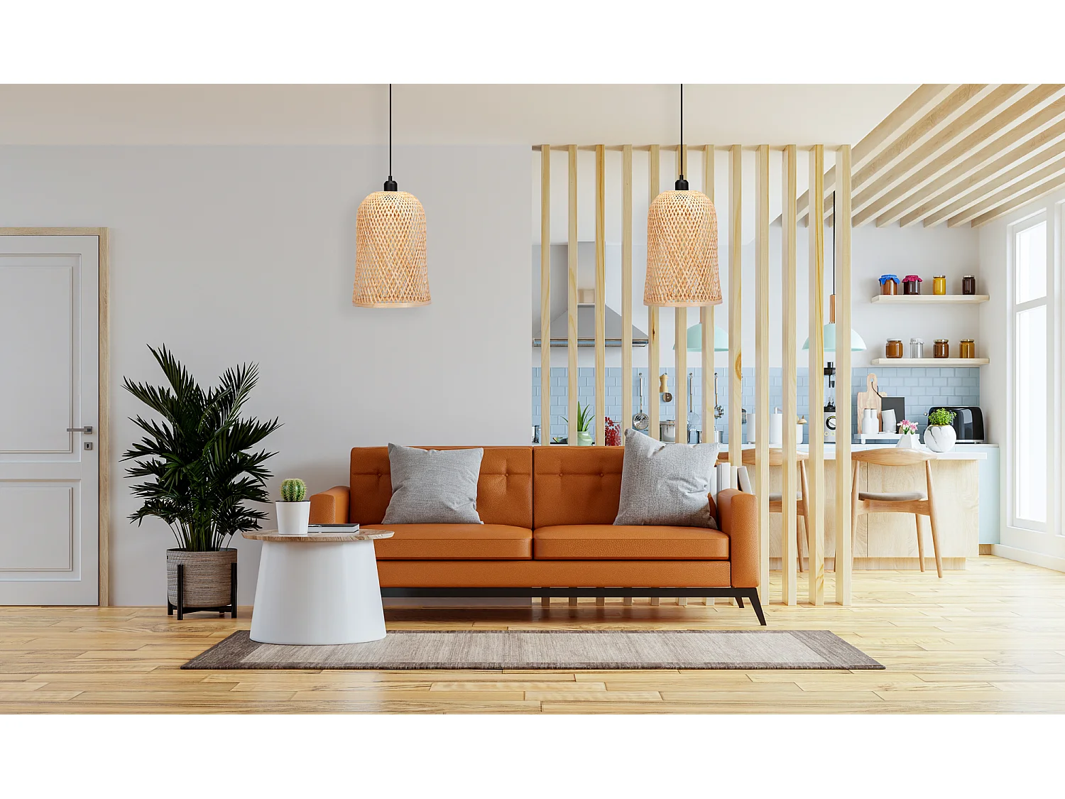 Hanglamp Toolight App1335-1Cp Boho Beige