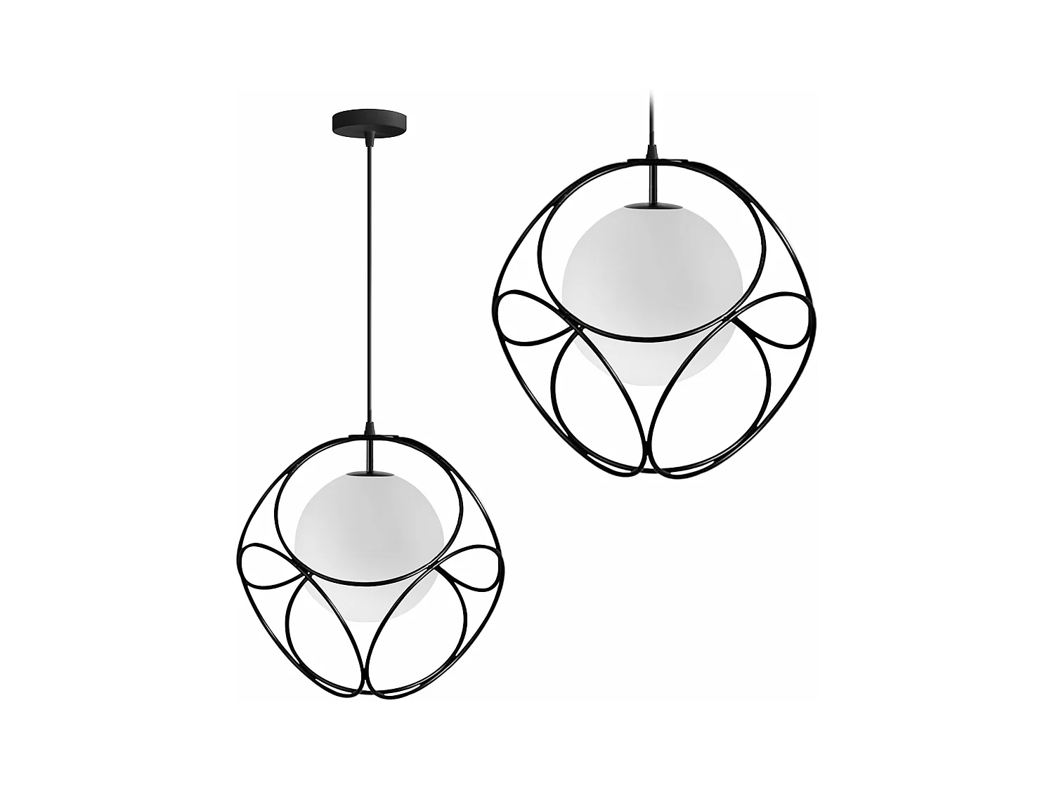 Lampe Suspendue Toolight App1019-1Cp Black