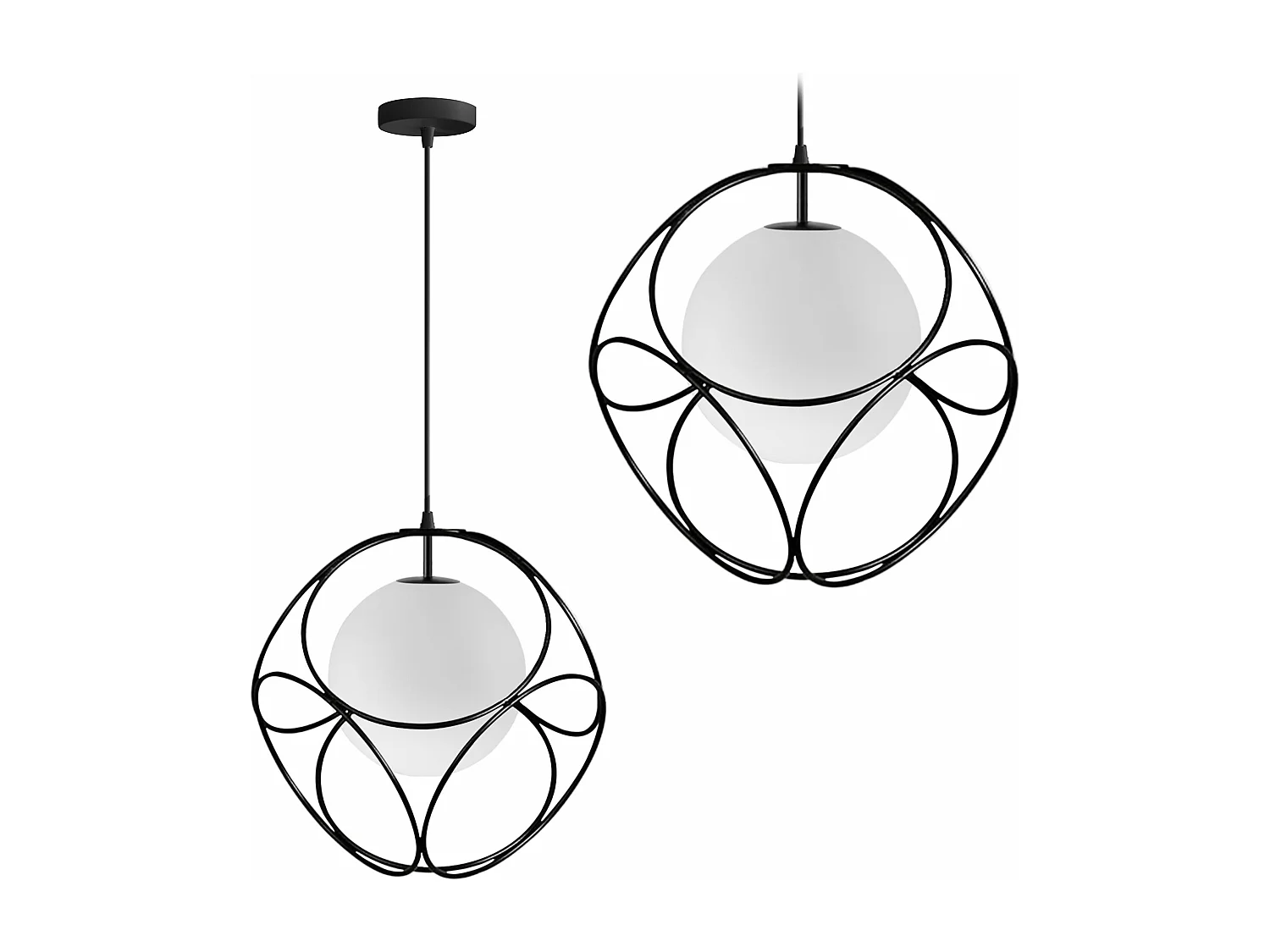 Lampe Suspendue Toolight App1019-1Cp Black