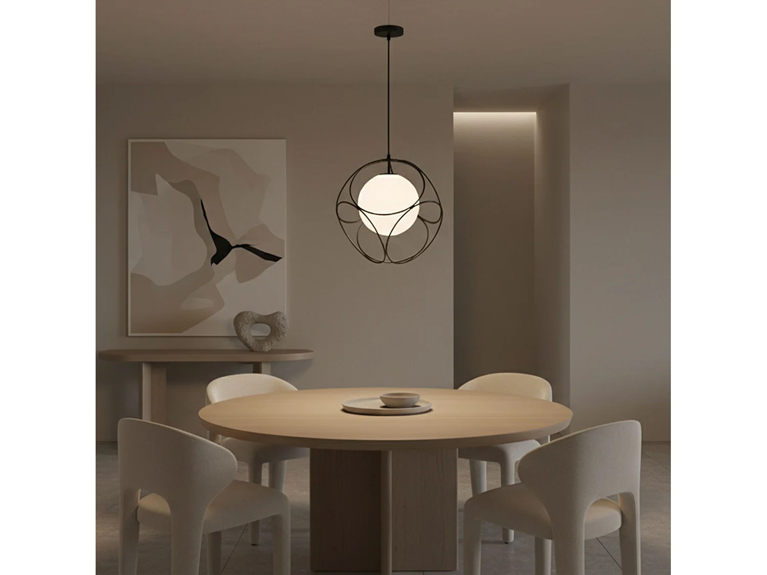 Toolight APP1019-1CP hængelampe sort 34X34X34CM