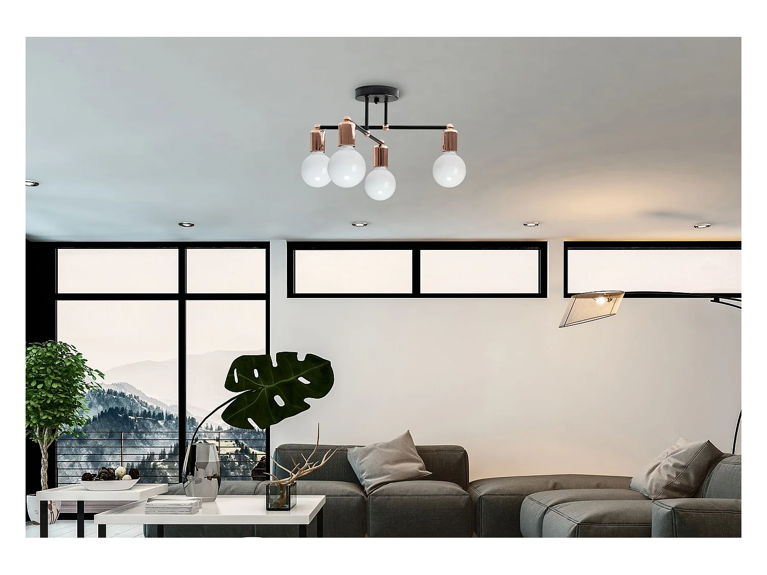 Candeeiro Suspenso Toolight 392200 Rose Gold