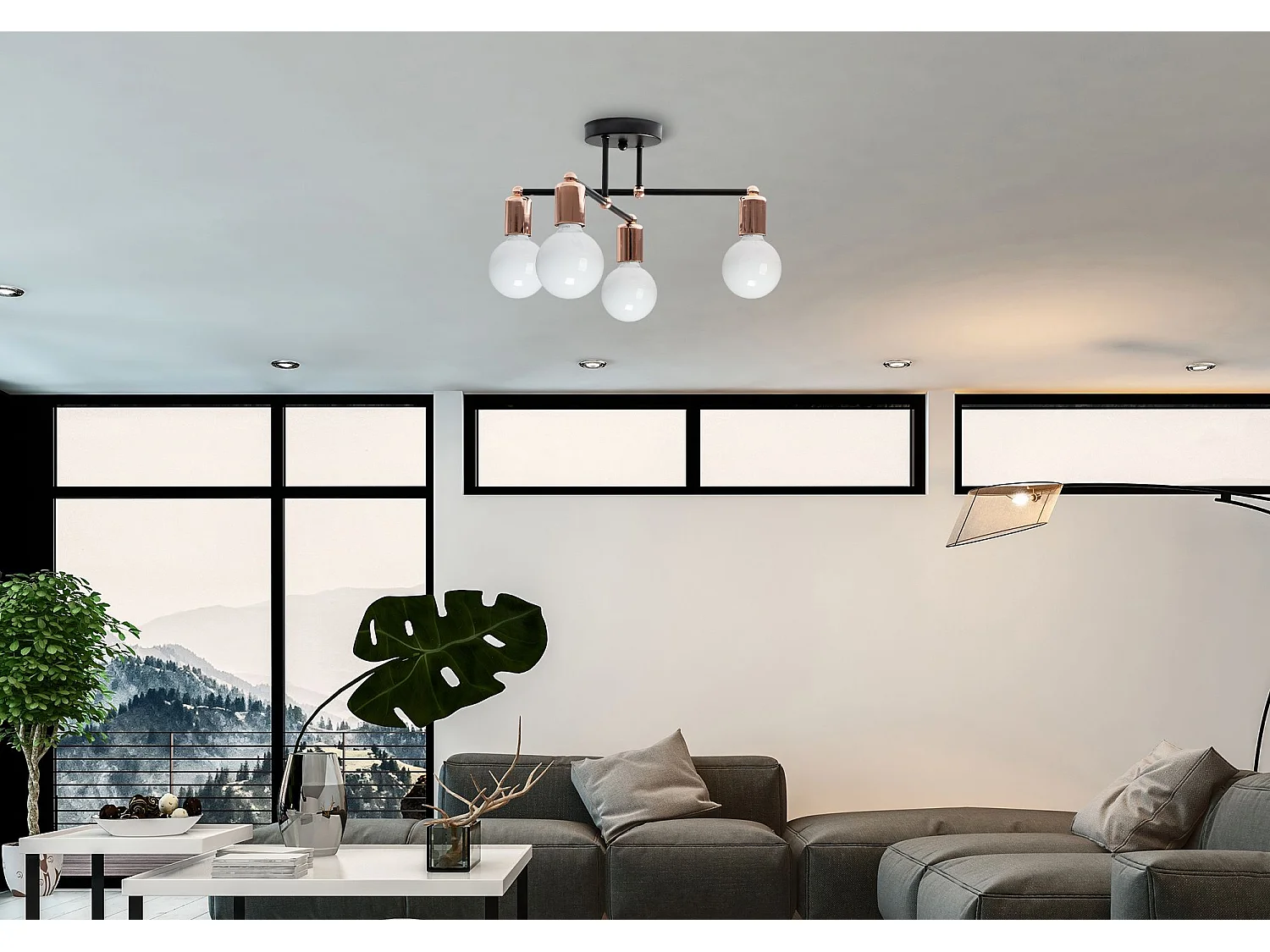 Lampe Suspendue Toolight 392200 Rose Gold