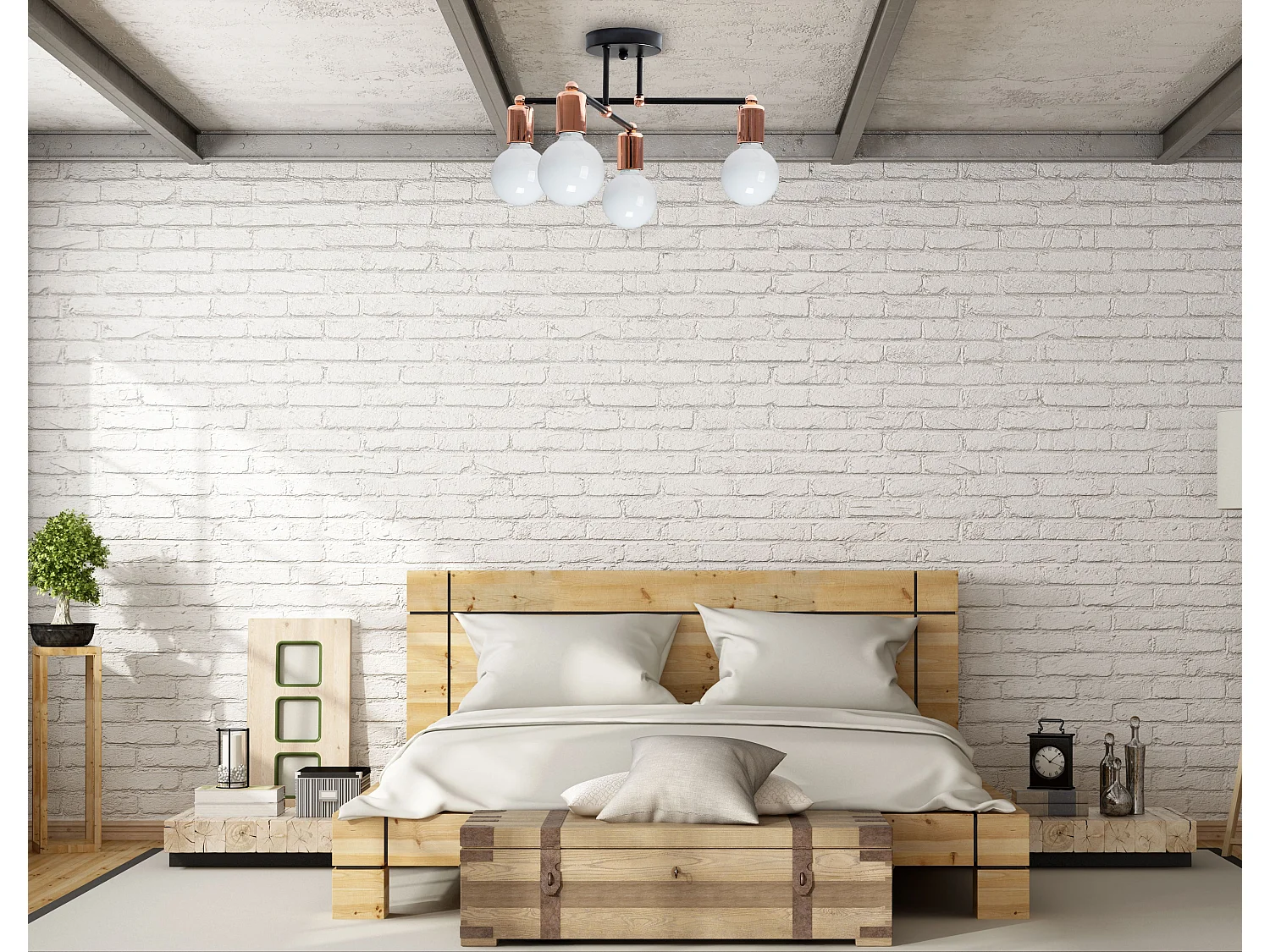 Lampe Suspendue Toolight 392200 Rose Gold